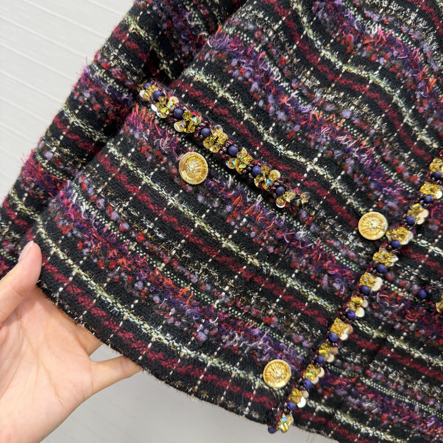 独家首发❤️高端品质控❤️coco高定手工水晶天然风化玛瑙石织带。王炸款!收藏级别的高级鎏金光泽水晶织带。葡园鎏光紫红格 独家首发❤️高端品质控❤️coco高定手工水晶天然风化玛瑙石织带。王炸款!收藏级别的高级鎏金光泽水晶织带。葡园鎏光紫红格