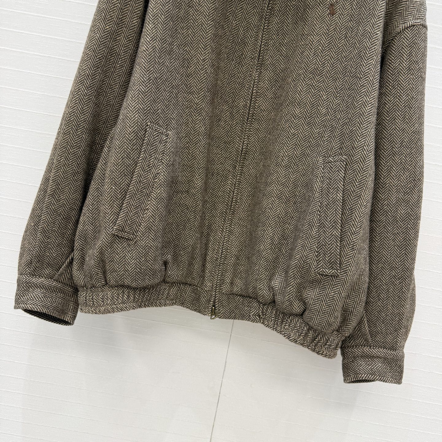 原单品质！RL 新品 浓郁美式风格气质穿搭，复古人字纹羊毛夹克外套！标志性小马刺绣低调奢华的高级感！休闲宽松廓形上身随性