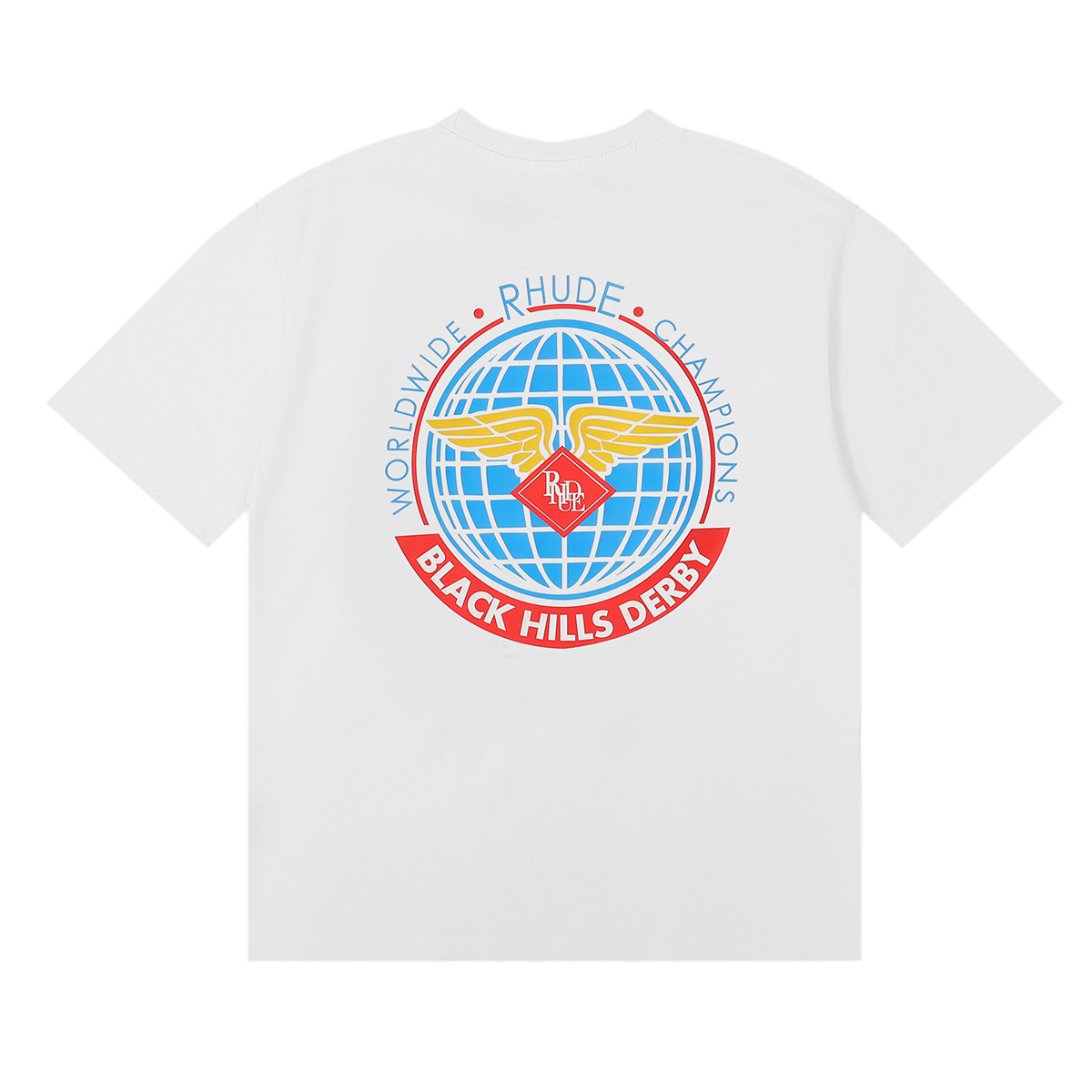 High-Quality Worldwide World Map Printed T-Shirts in Black, White, and Almond - 图片 3