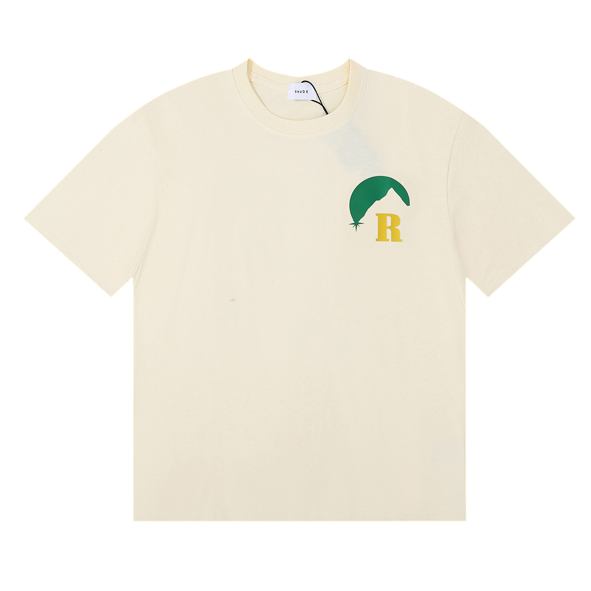 New Wave of Rhude Sundown Classic High-Quality T-Shirts in Black, White, Almond - 图片 6