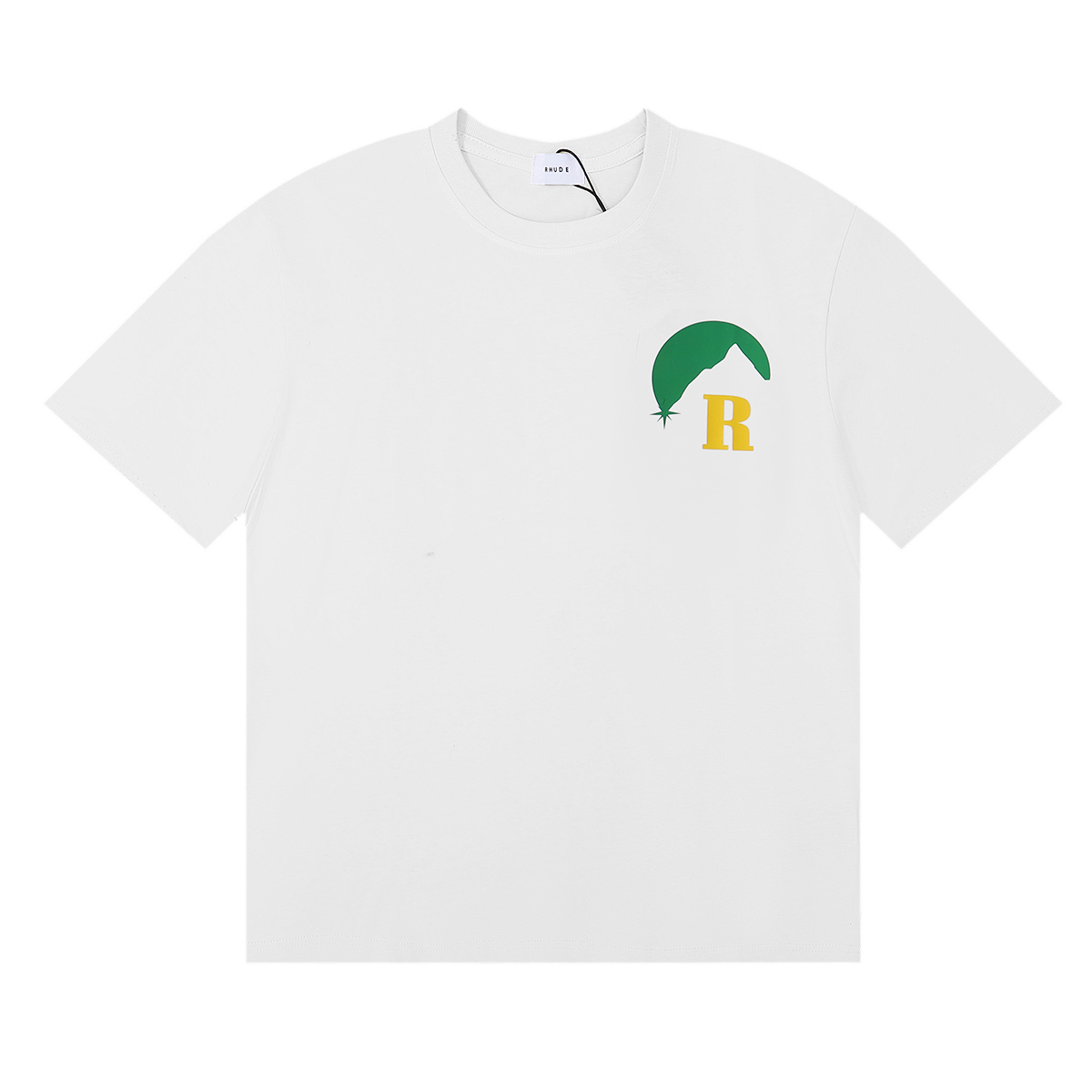 New Wave of Rhude Sundown Classic High-Quality T-Shirts in Black, White, Almond - 图片 4