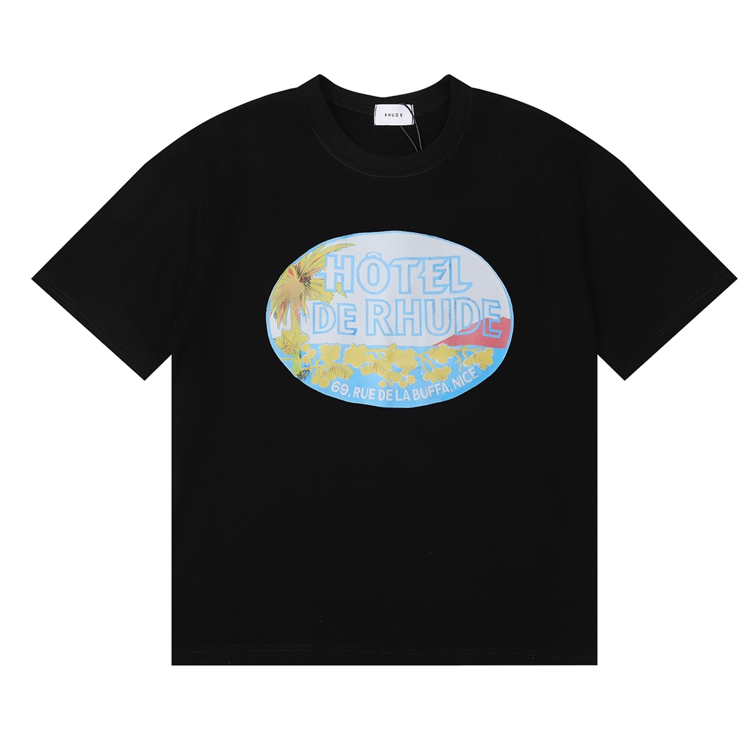 High-Quality Double-Gart T-shirts in Black, White, Almond – FH 5091, Various Sizes - 图片 2