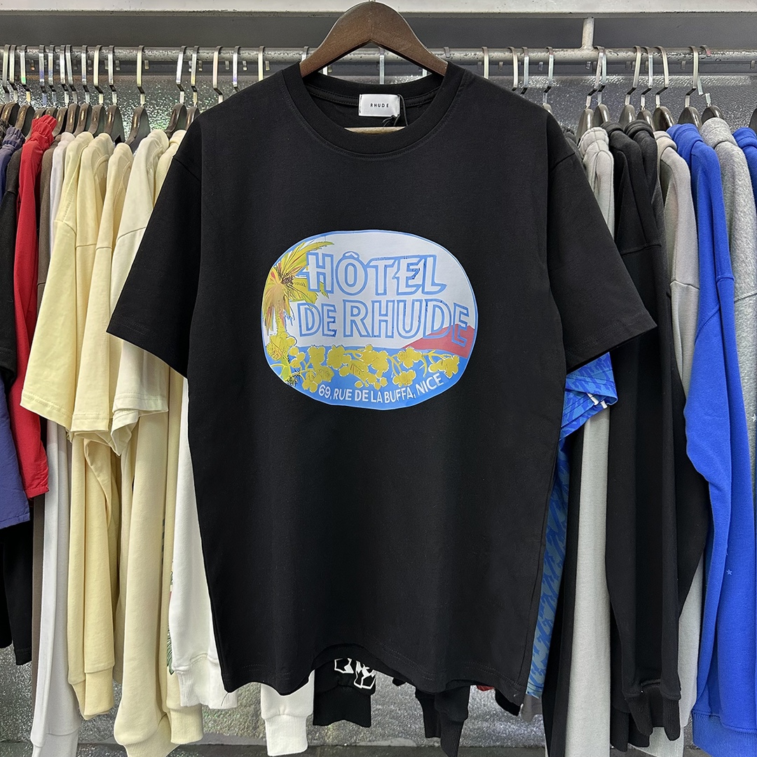High-Quality Double-Gart T-shirts in Black, White, Almond – FH 5091, Various Sizes - 图片 8