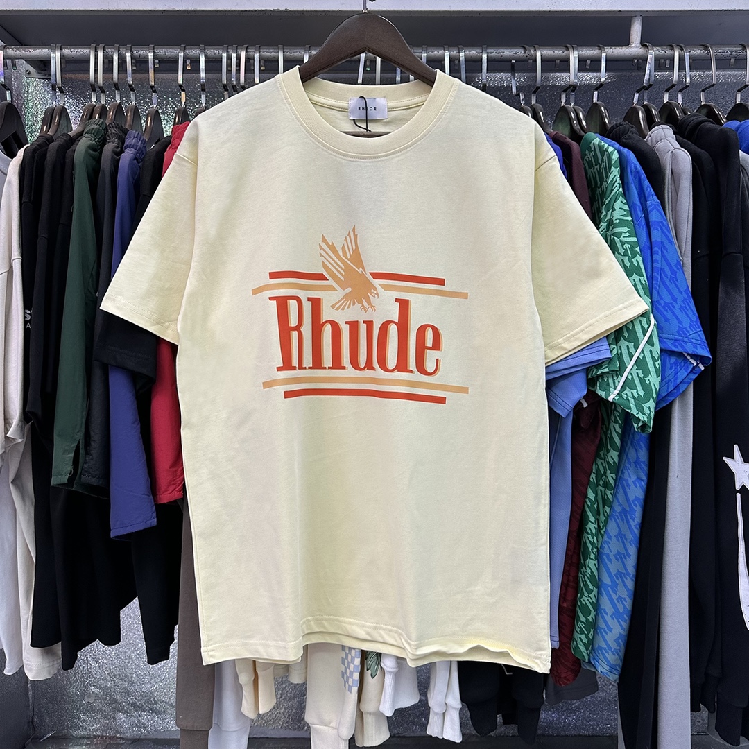 High-Quality Rhude Eagle T-Shirts for Men and Women – Spring/Summer 2024 Collection - 图片 2
