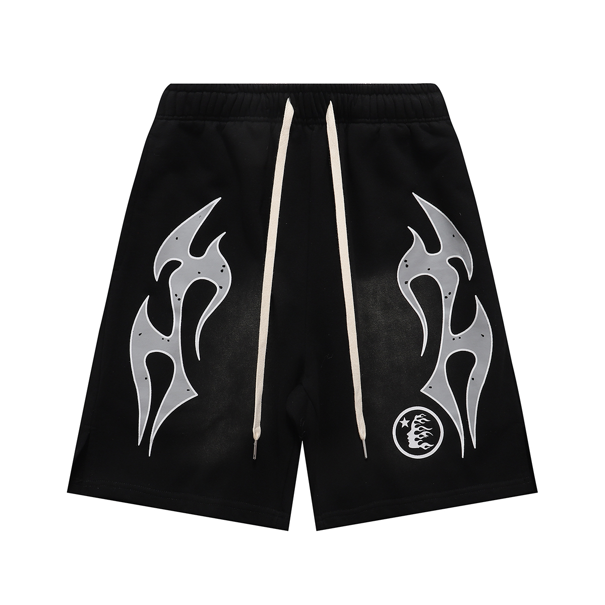 Herstar’s Inferno Mud-Washed Cotton Leisure Shorts in Black, Gray, Pink (Sizes S-XL) - 图片 2