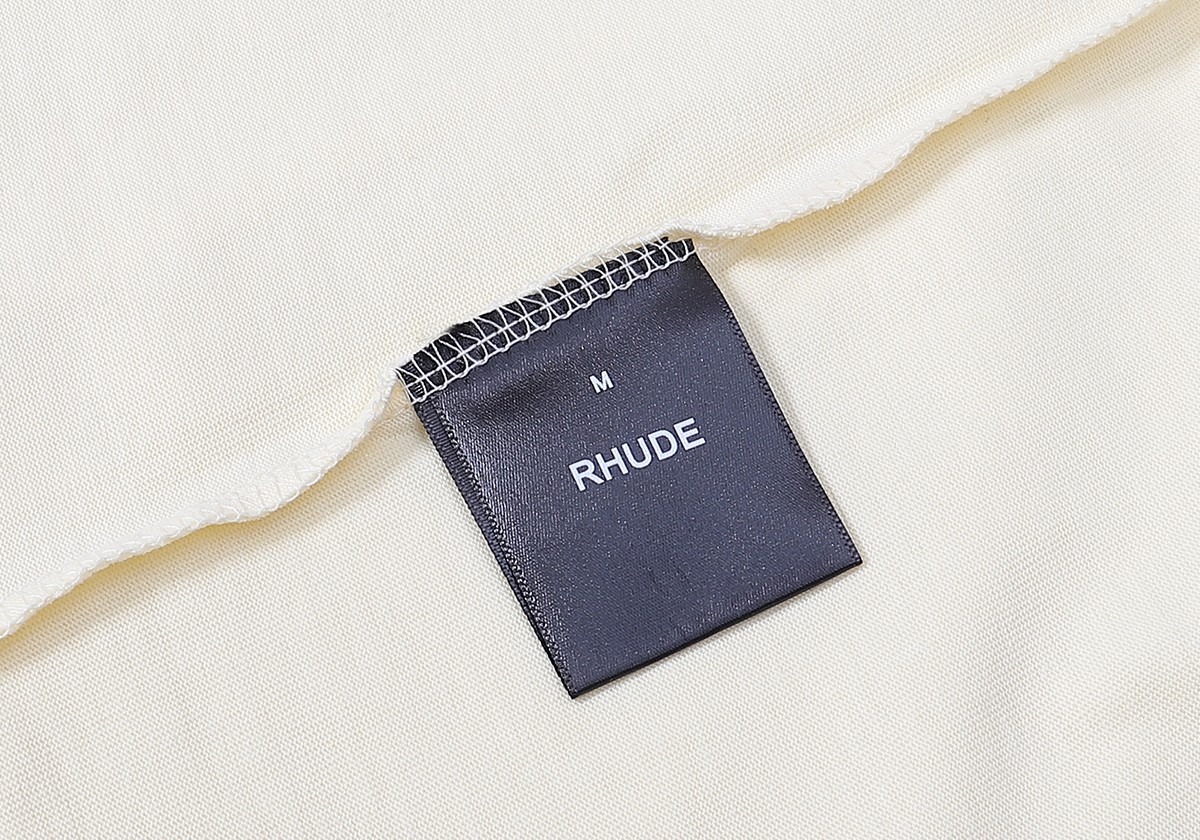 Rhude Chevron Eagle T-shirts in Black, White, Almond – FH 5096 Summary & Details - 图片 9