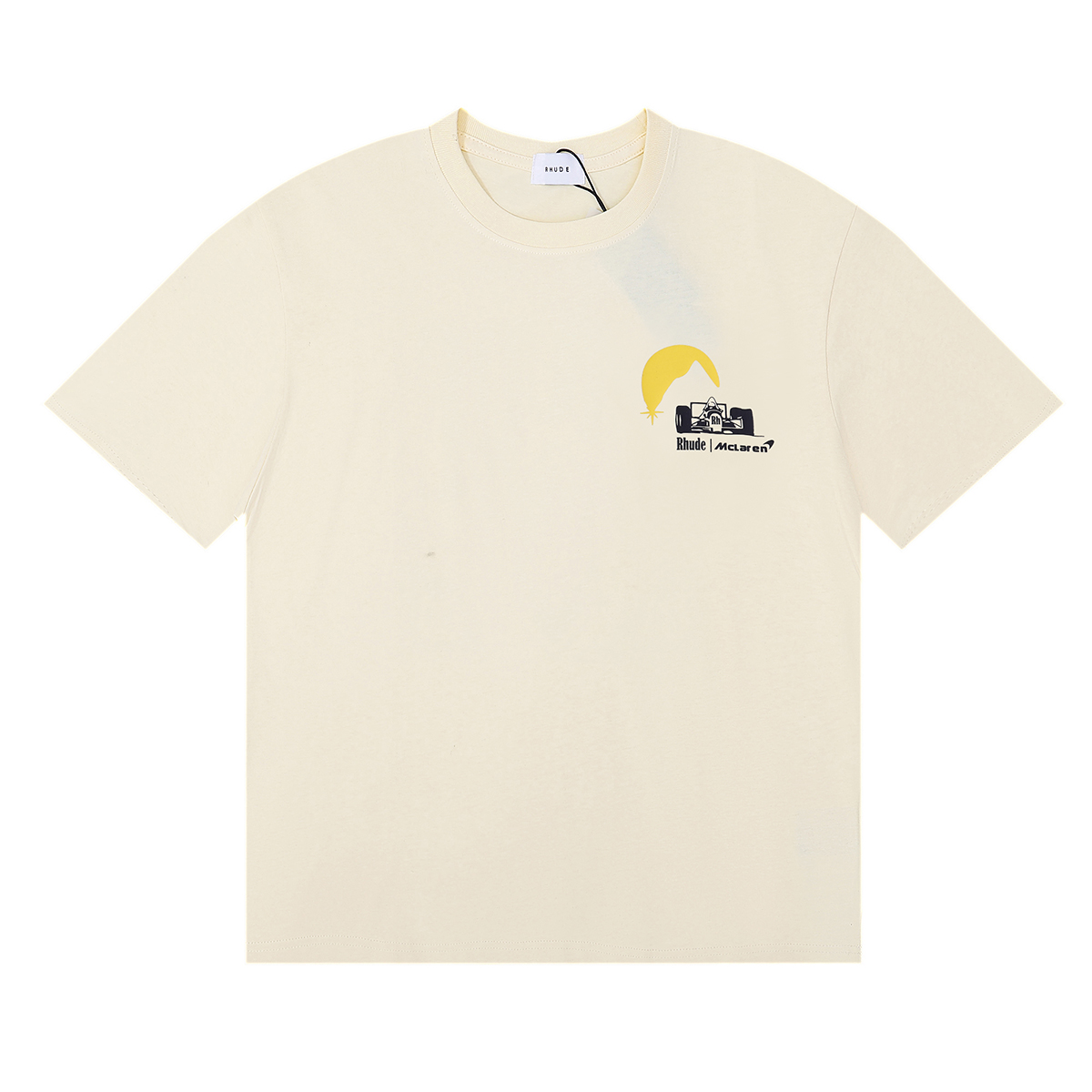 High-Quality Double-Garbed Cotton U.S. T-Shirts in Black, White, Almond Colors - 图片 2