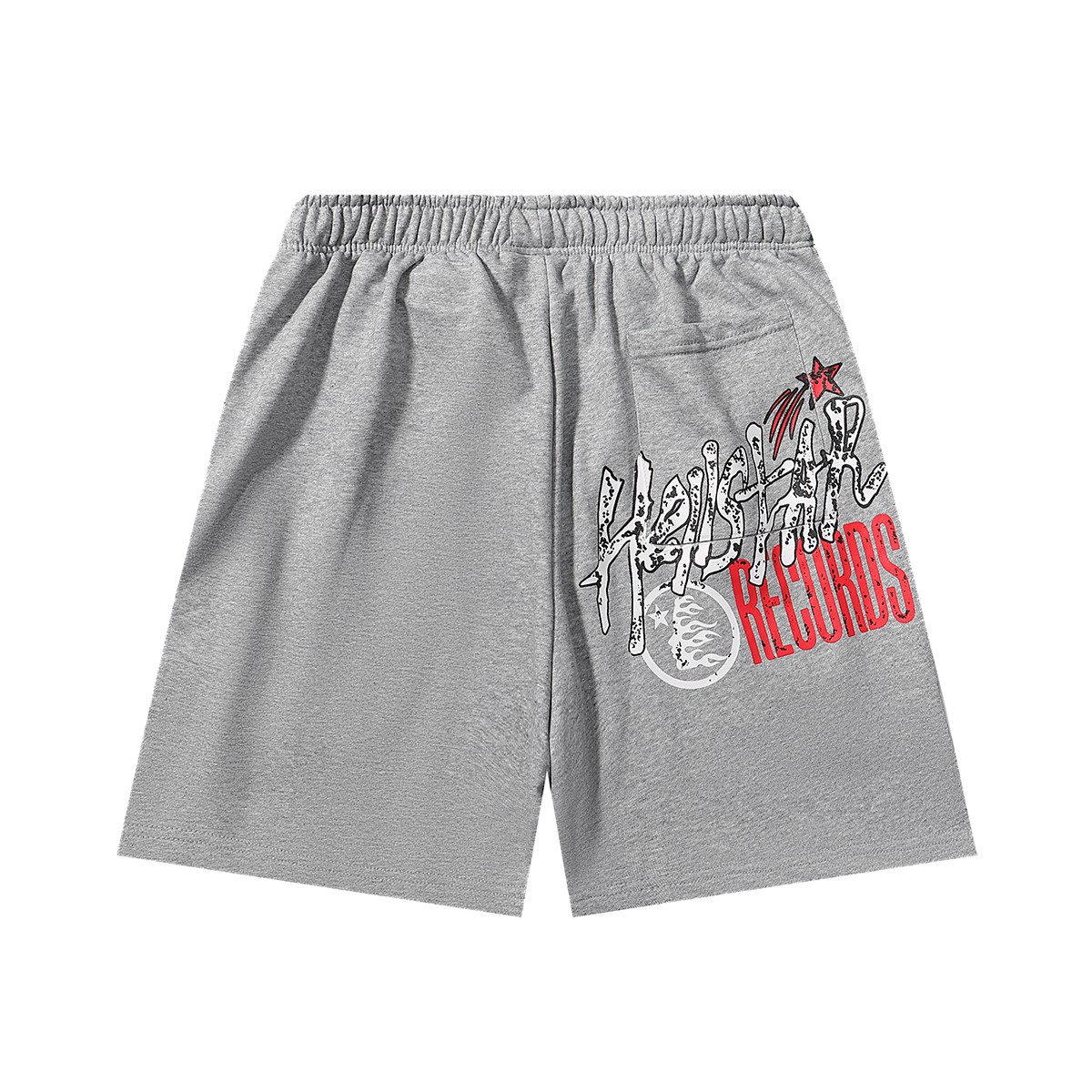 High-Quality Furry Shorts by American Hellstar Records in Black and Grey - 图片 5