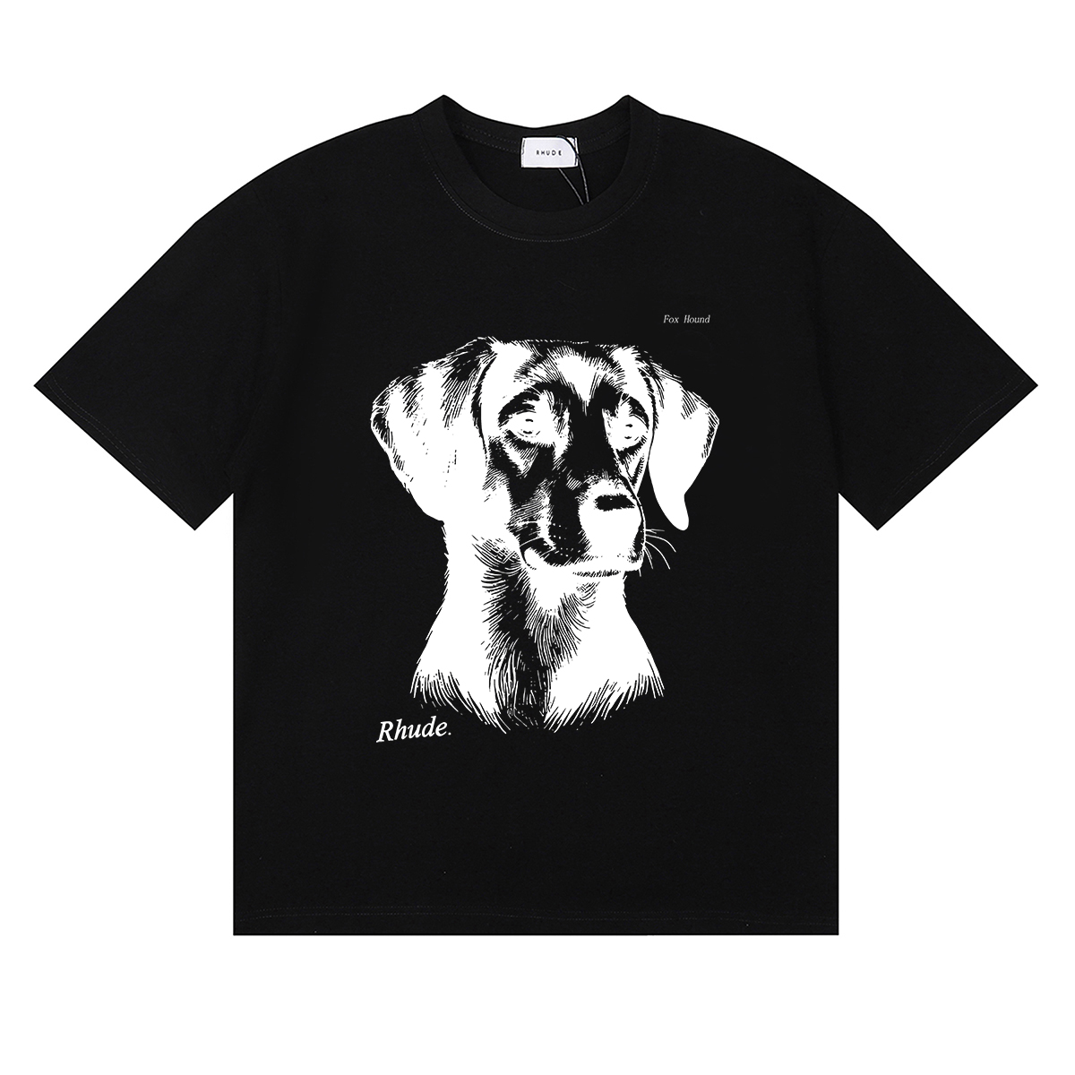 2024 New Rhude Foxhound Stamped High-Quality Cotton T-Shirts in Multiple Colors - 图片 4