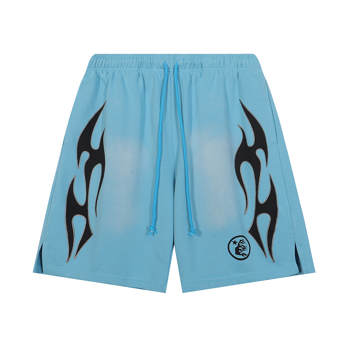 No. FH 2563, 2024 Hellstar Flame Shorts Colour: Blue; Ruler: SM L XL - 图片 7