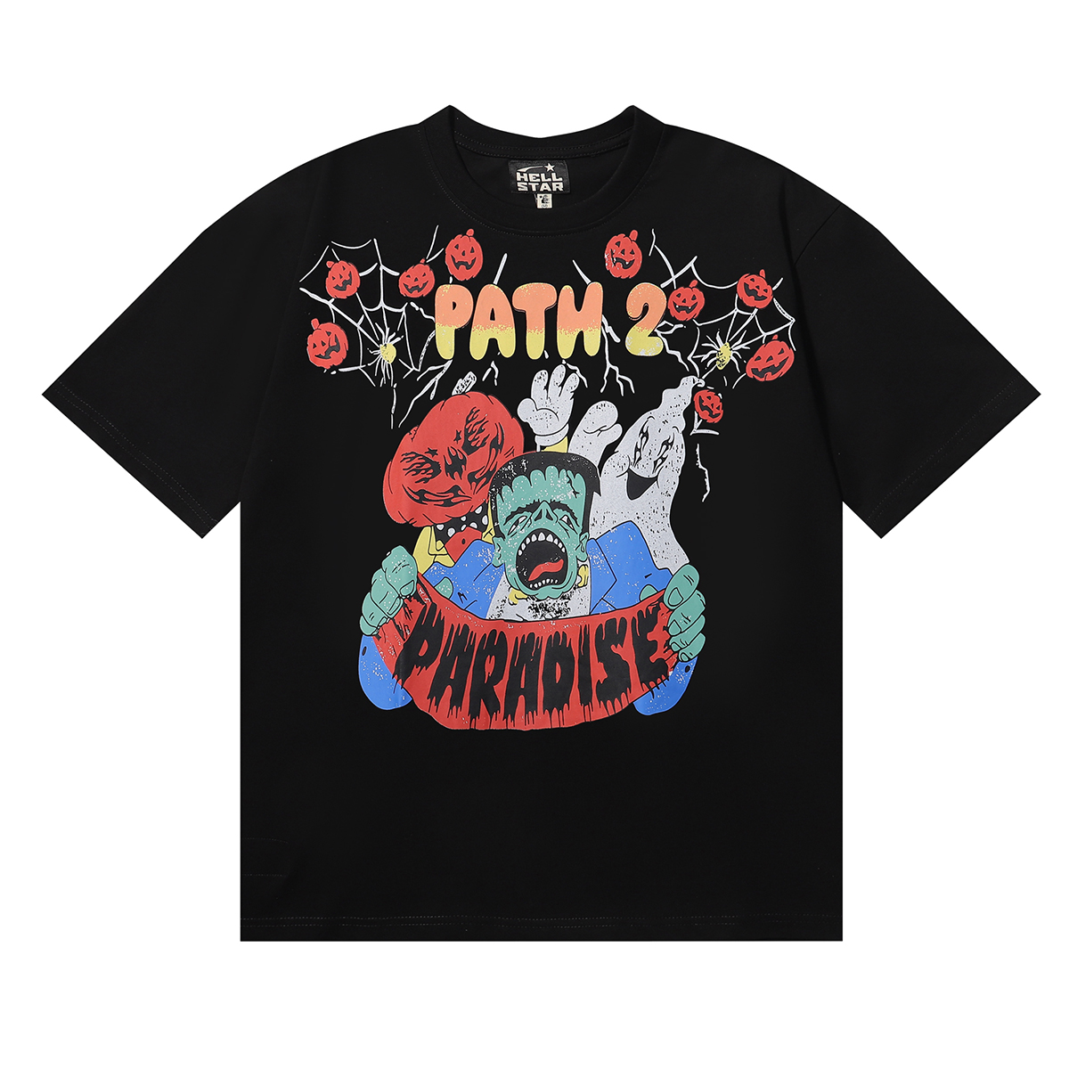 Hellstar Foreign Trade T-shirts in Black and White, Sizes SM to XL - 图片 4