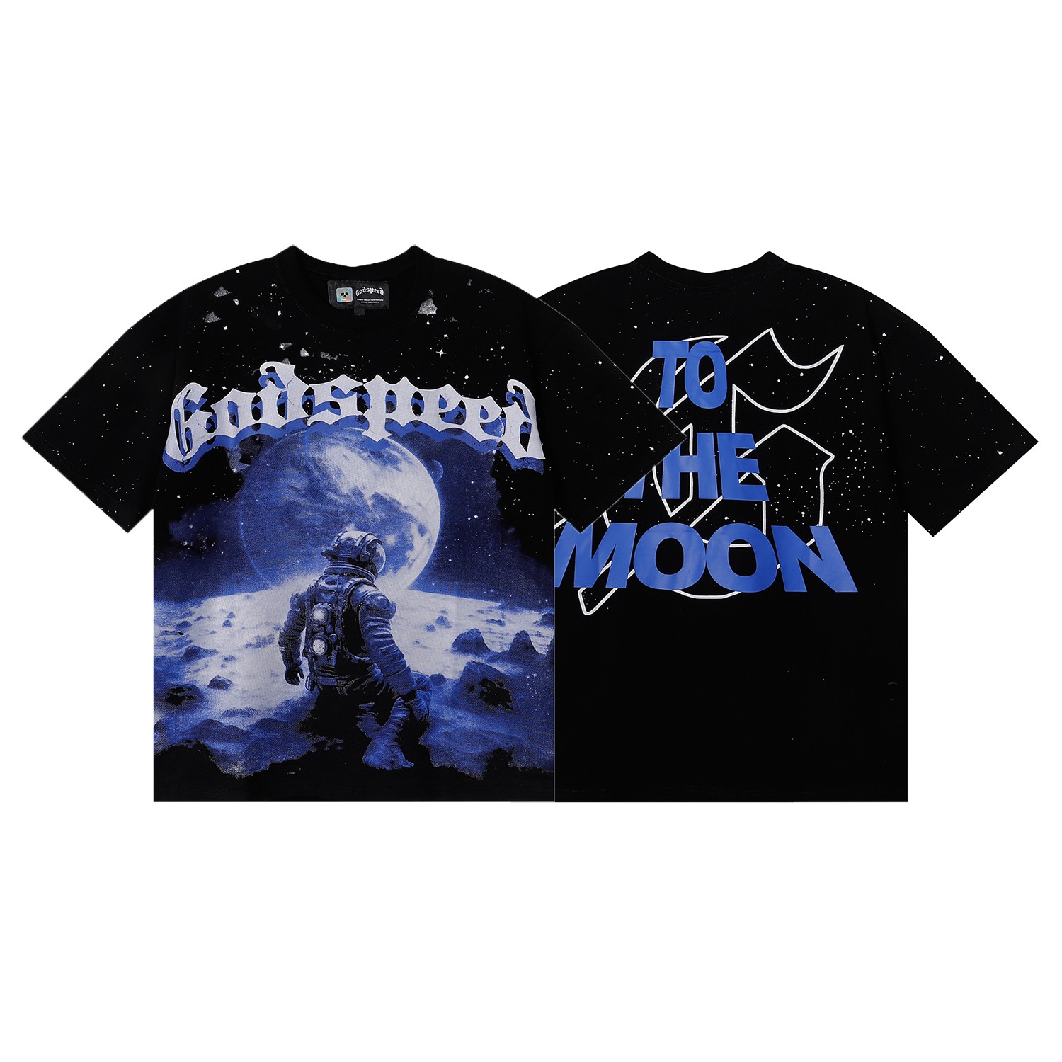 编号7062，美潮Godspeed太空宇航员地球印花高品质双纱纯棉...