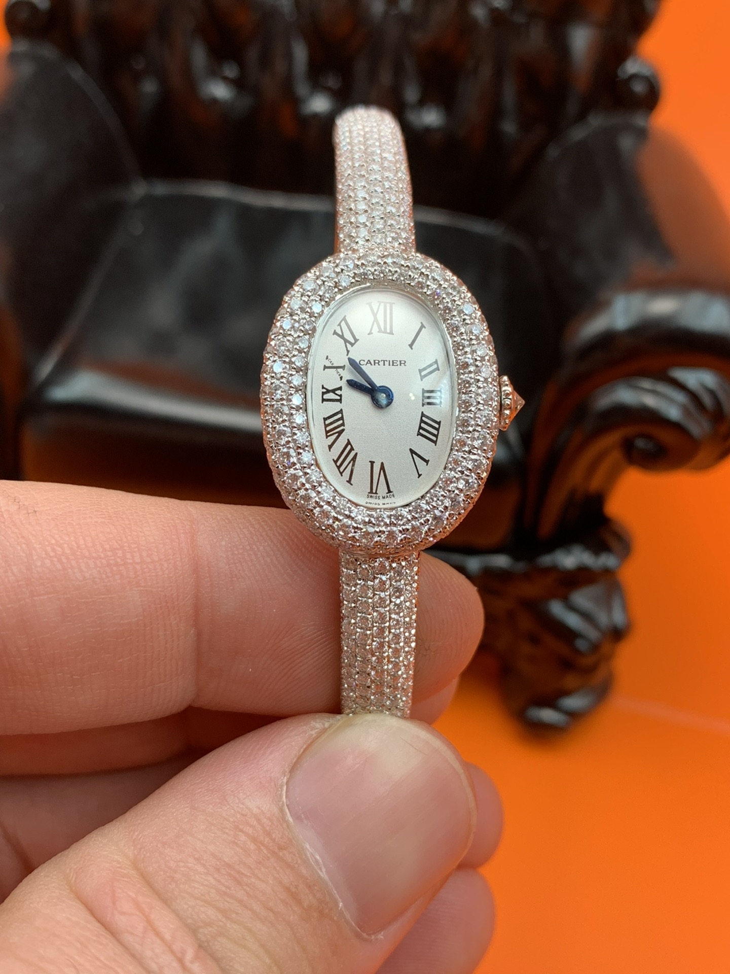 Cartier 新款卡地亚浴缸满钻