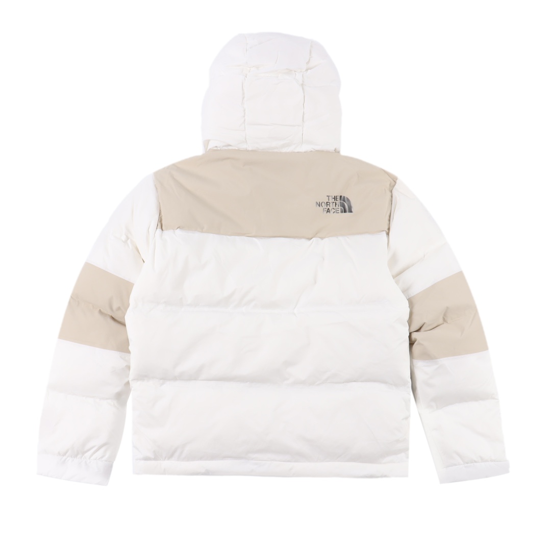 THE NORTH FACE/北面TNF 拼色拉链连帽羽绒服