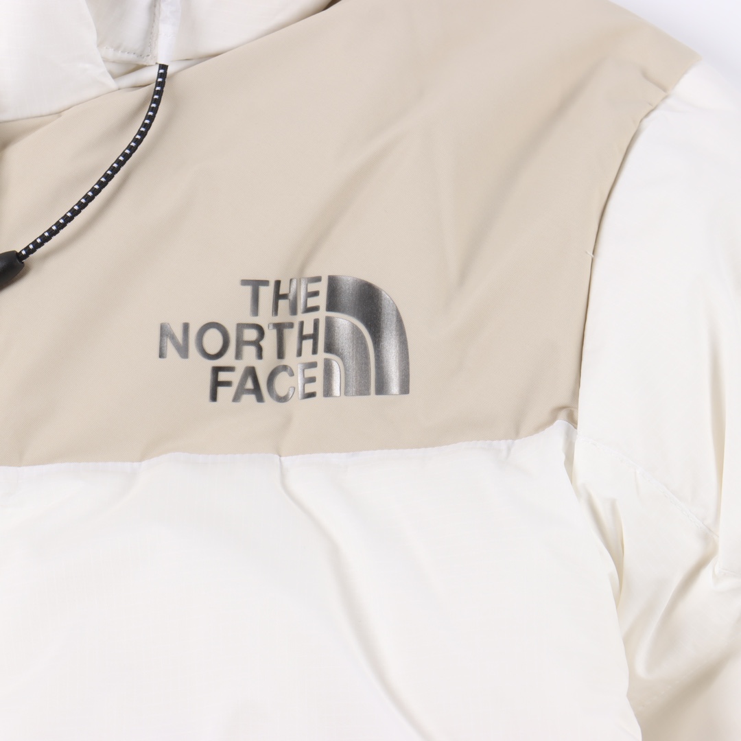 THE NORTH FACE/北面TNF 拼色拉链连帽羽绒服