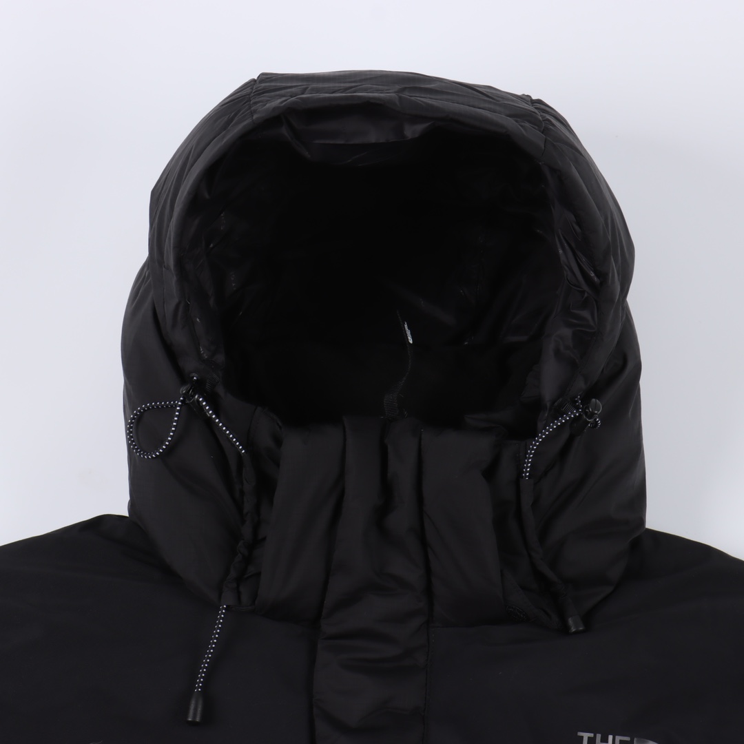 HE NORTH FACE/北面TNF 拼色拉链连帽羽绒服