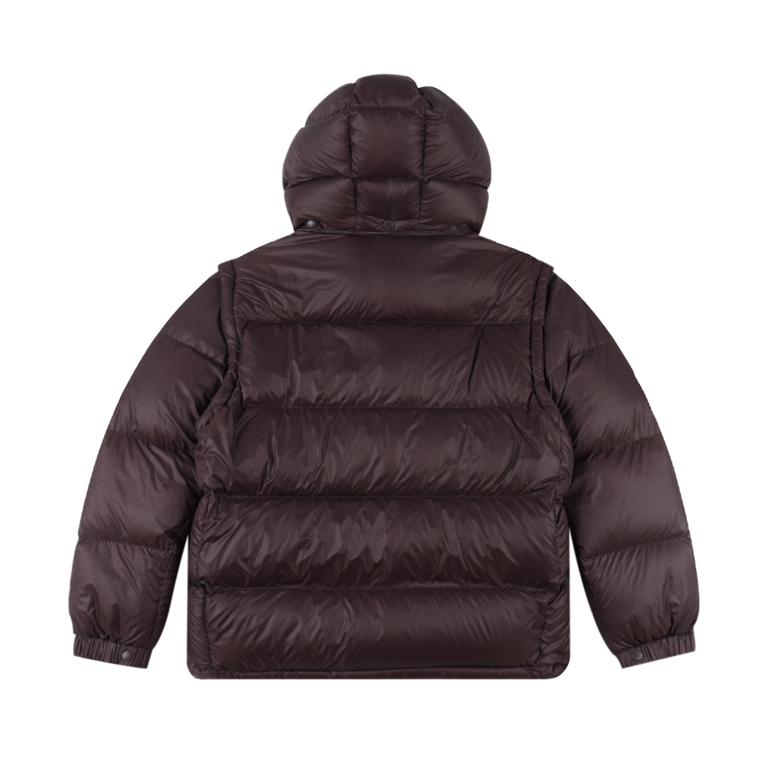 ONCLER /蒙口 24Fw CYCLONE大标可拆袖连帽羽绒服