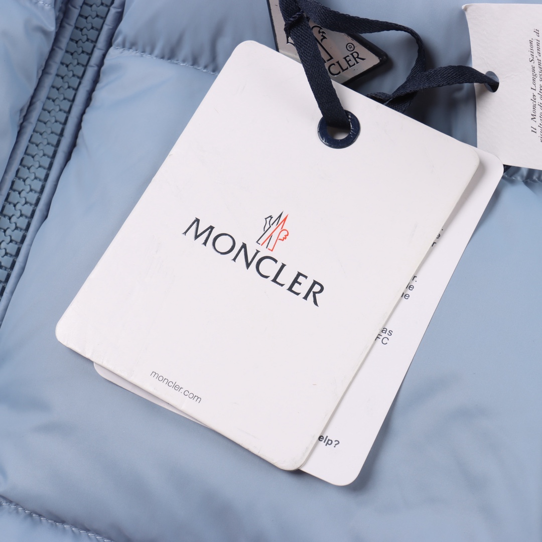 Monclet蒙口Citala立领羽绒服 大标爆款轻鹅绒男女同款羽绒服夹克外套 黑色 蓝色