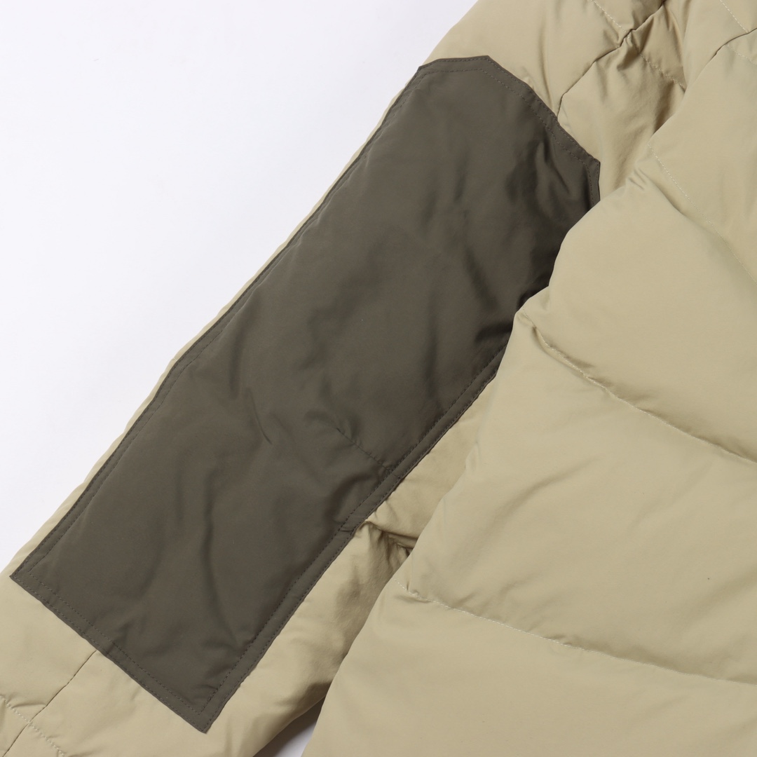 MONCLER GENIUSx菲董 联名款 FW23 拼接防水尼龙缝线连帽短款羽绒服 90白鸭绒