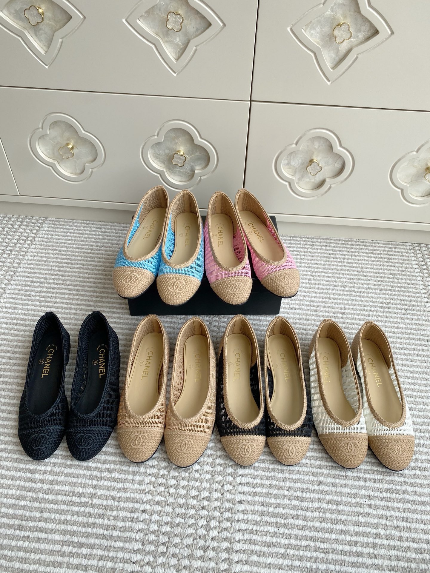 NO:403087,Chanel·Woven hollow ballet single shoes·35-42,Ballet shoes,chanel19860909Chanel·编织镂空芭蕾舞单鞋·35-42,芭蕾舞鞋,chanel,Women's Shoes