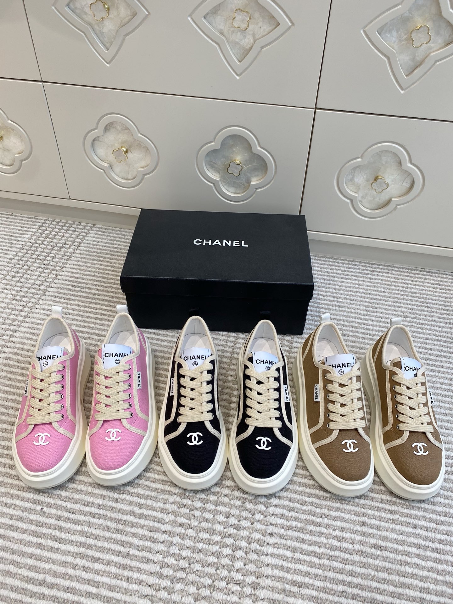 NO:403067,Chanel·Thick-soled biscuit sneakers·35-40, casual shoes/sports shoes, chanel, sneakers19860909Chanel·厚底饼干运动鞋鞋·35-40,休闲鞋/运动鞋,chanel,sneakers,Women's Shoes