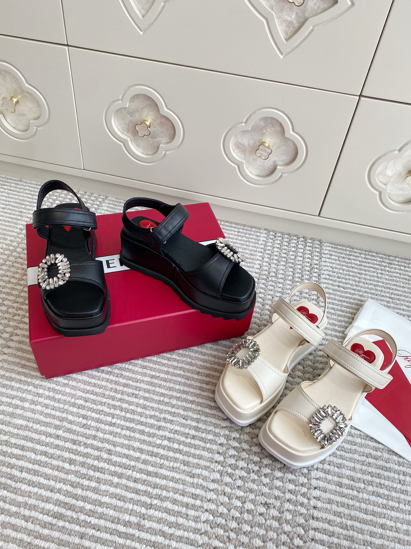 NO:408254,RV·Thick-soled Velcro Sandals·35-40, Sandals, sandals19860909RV·厚底魔术贴凉鞋·35-40,凉鞋,sandals,Women's Shoes