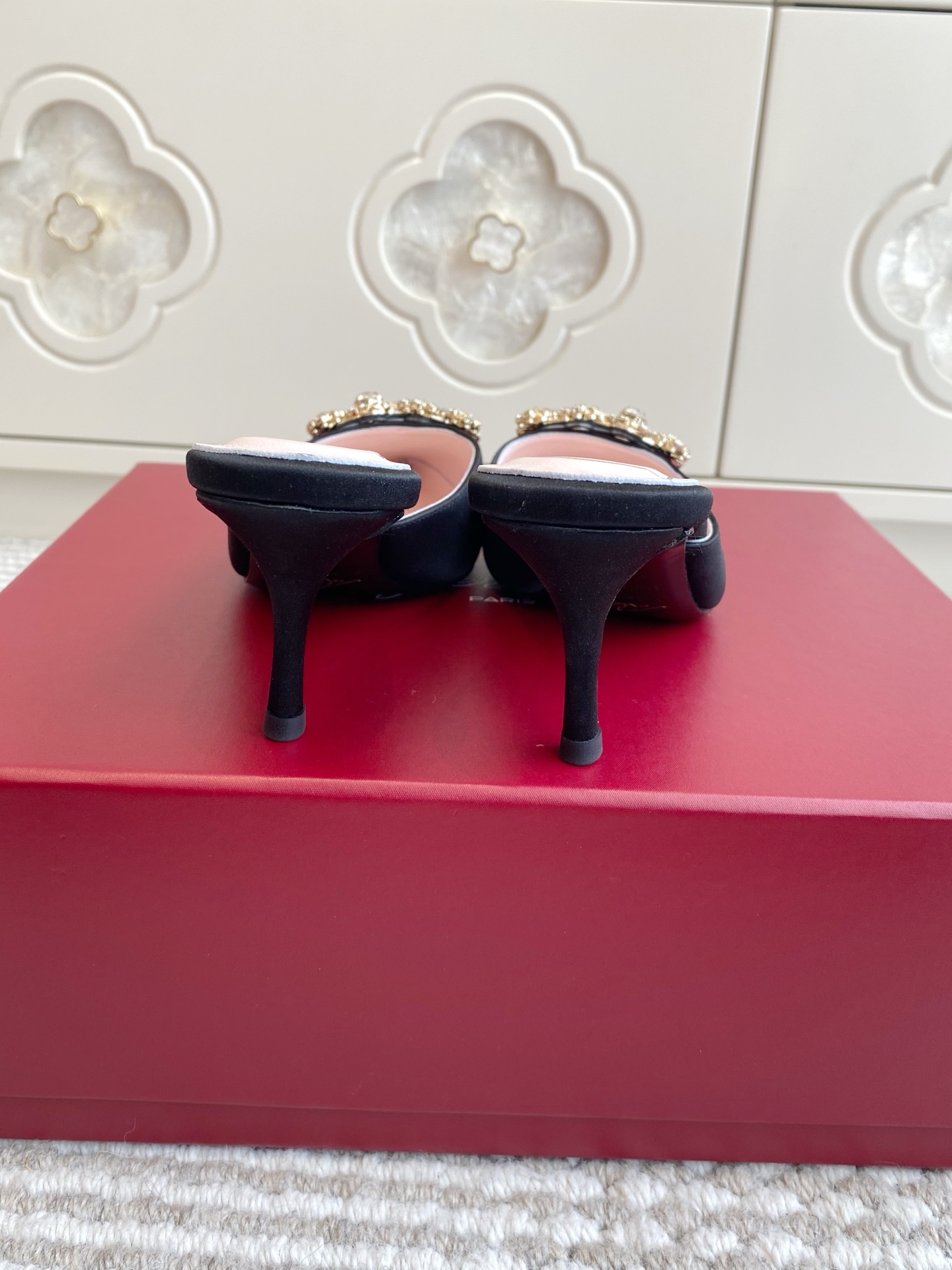 Efflorescence Muller Silk Slippers – Elegant Handmade Shoes for Important Events - 图片 8