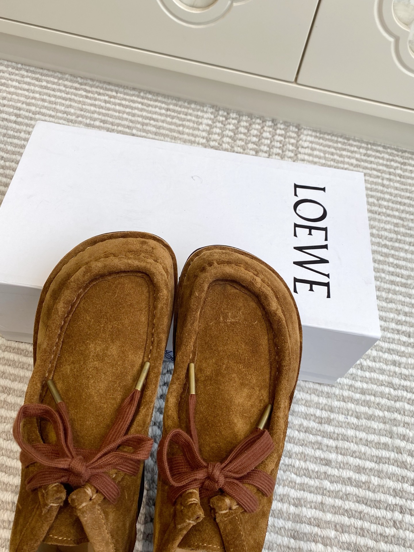 “Round-Head Lovers Derby Shoes: Cow-Skin, Mokasin Tips, Comfortable Fit, Sizes 35-45” - 图片 7