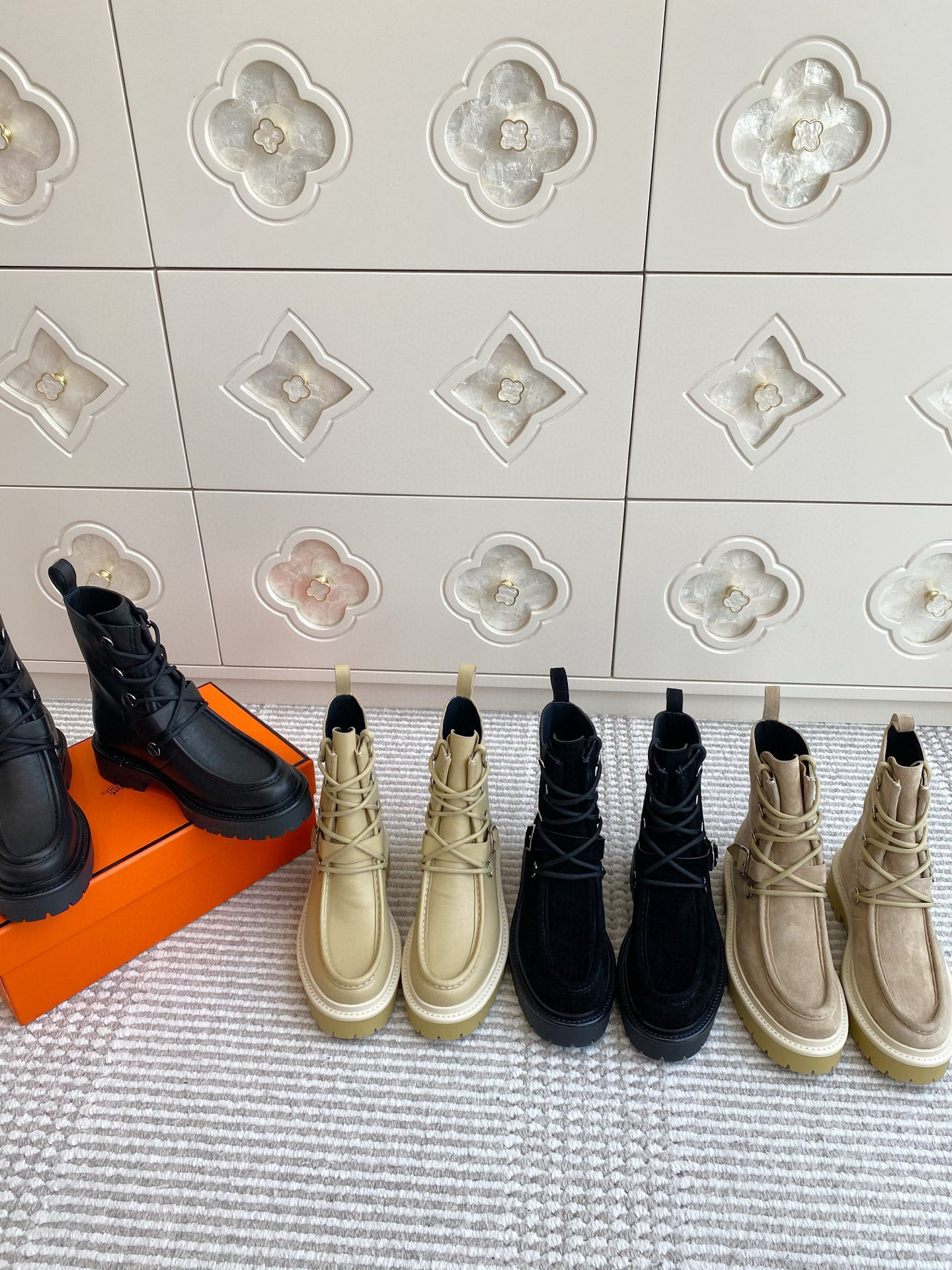 NO:463651,Hermes·land thick-soled boots·35-40, boots, hermes, boots19860909Hermes·land厚底短靴·35-40,靴子,hermes,boots,Women's Shoes