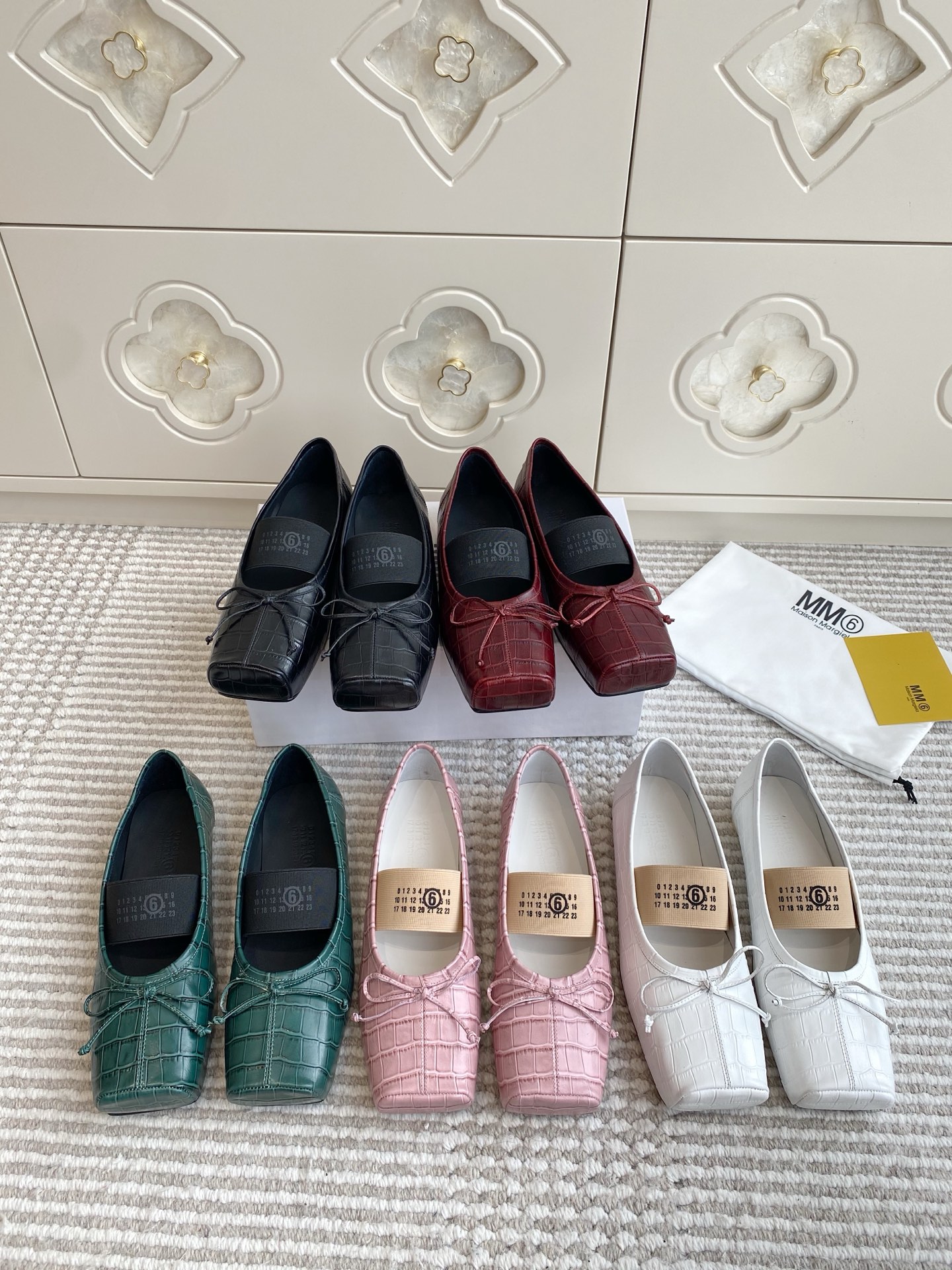 NO:465851,MM6 Magila Square-toe Ballet Single Shoes 35-40, Ballet Shoes, Masion Margiela, Masion Margiela19860909MM6马吉拉·方头芭蕾舞单鞋·35-40,芭蕾舞鞋,masion margiela,masion margiela,Women's Shoes