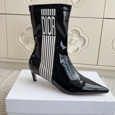 Dior 迪奥〰️秋冬新款🆕Optical-D刺绣织带弹力高筒靴 瘦腿女靴 ✔️明星同款CD字母logo立体刺绣提花Gr Dior 迪奥〰️秋冬新款🆕Optical-D刺绣织带弹力高筒靴 瘦腿女靴 ✔️明星同款CD字母logo立体刺绣提花Gr