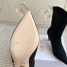 Dior 迪奥〰️秋冬新款🆕Optical-D刺绣织带弹力高筒靴 瘦腿女靴 ✔️明星同款CD字母logo立体刺绣提花Gr Dior 迪奥〰️秋冬新款🆕Optical-D刺绣织带弹力高筒靴 瘦腿女靴 ✔️明星同款CD字母logo立体刺绣提花Gr