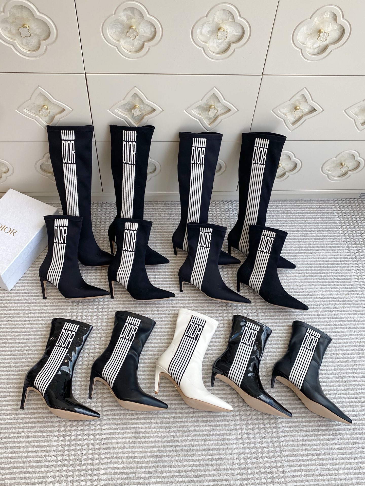 NO:543271,Dior 25 new elastic short boots · long boots · 34-43, boots, dior, boots19860909Dior·25新款弹力短靴·长靴·34-43,靴子,dior,boots,Women's Shoes