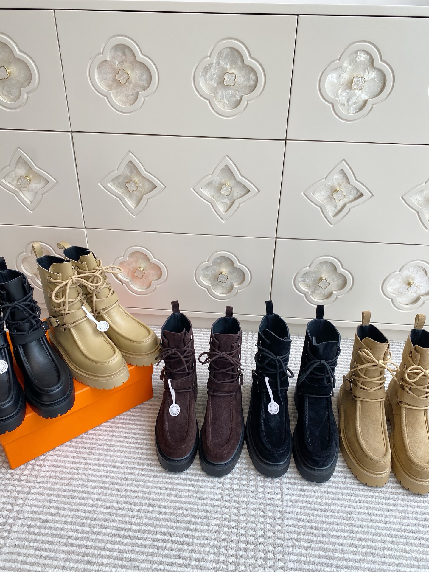 NO:543245,Hermes·High-soled lace-up Martin boots·35-41, boots, hermes, boots19860909Hermes·厚底系带马丁靴·35-41,靴子,hermes,boots,Women's Shoes