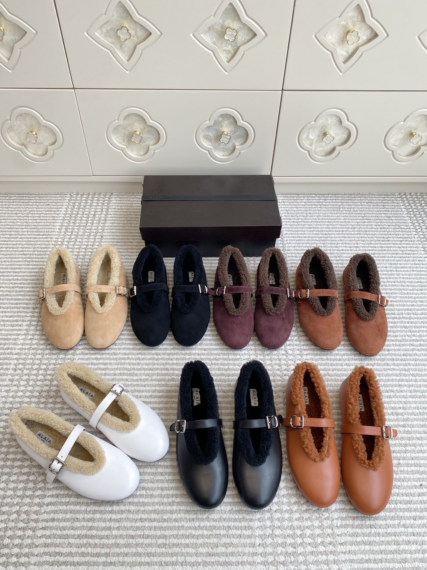 NO:645676,Alaia·wool mary jane shoes·35-41,wool shoes,alaia,mary jane19860909Alaia·羊毛玛丽珍单鞋·35-41,毛毛鞋,alaia,mary jane,Women's Shoes