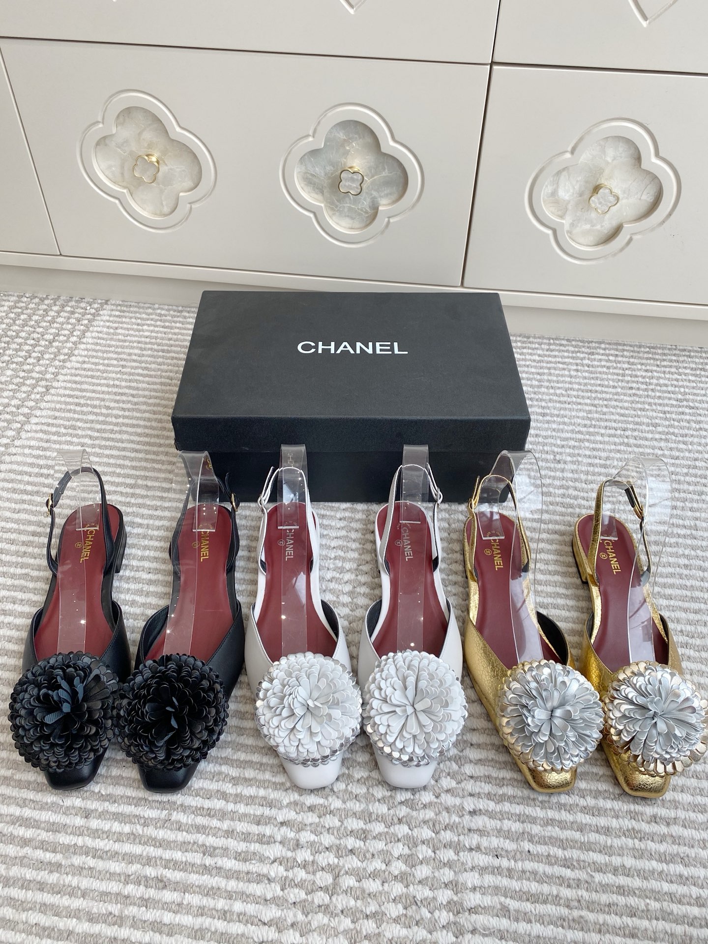 NO:707260,Chanel·Camellia back empty shoes·35-41,sandals,chanel,sandals19860909Chanel·山茶花后空单鞋·35-41,凉鞋,chanel,sandals,Women's Shoes