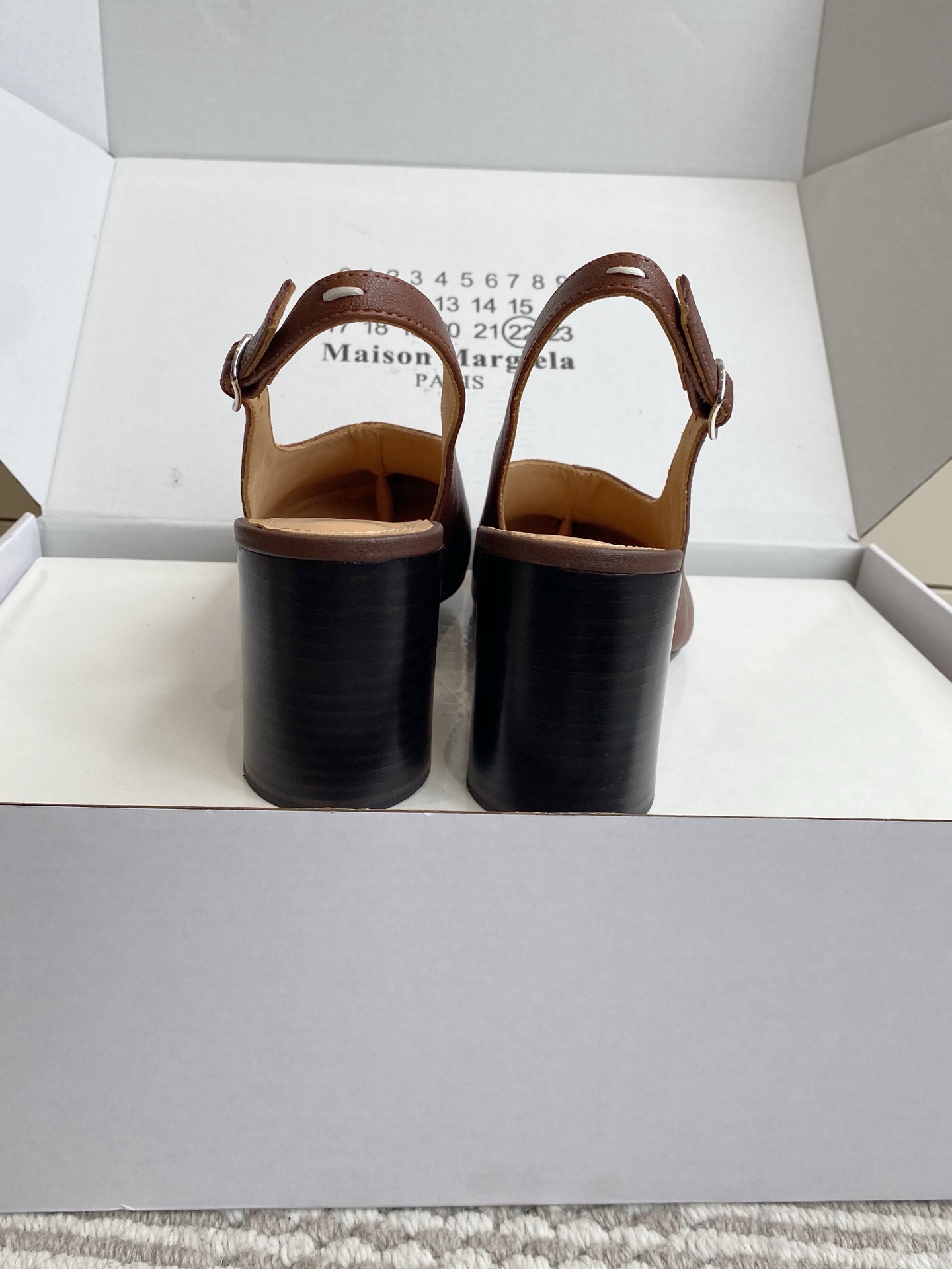 마르지엘라 타비 오픈힐 웨지샌달 80080 이미지 8