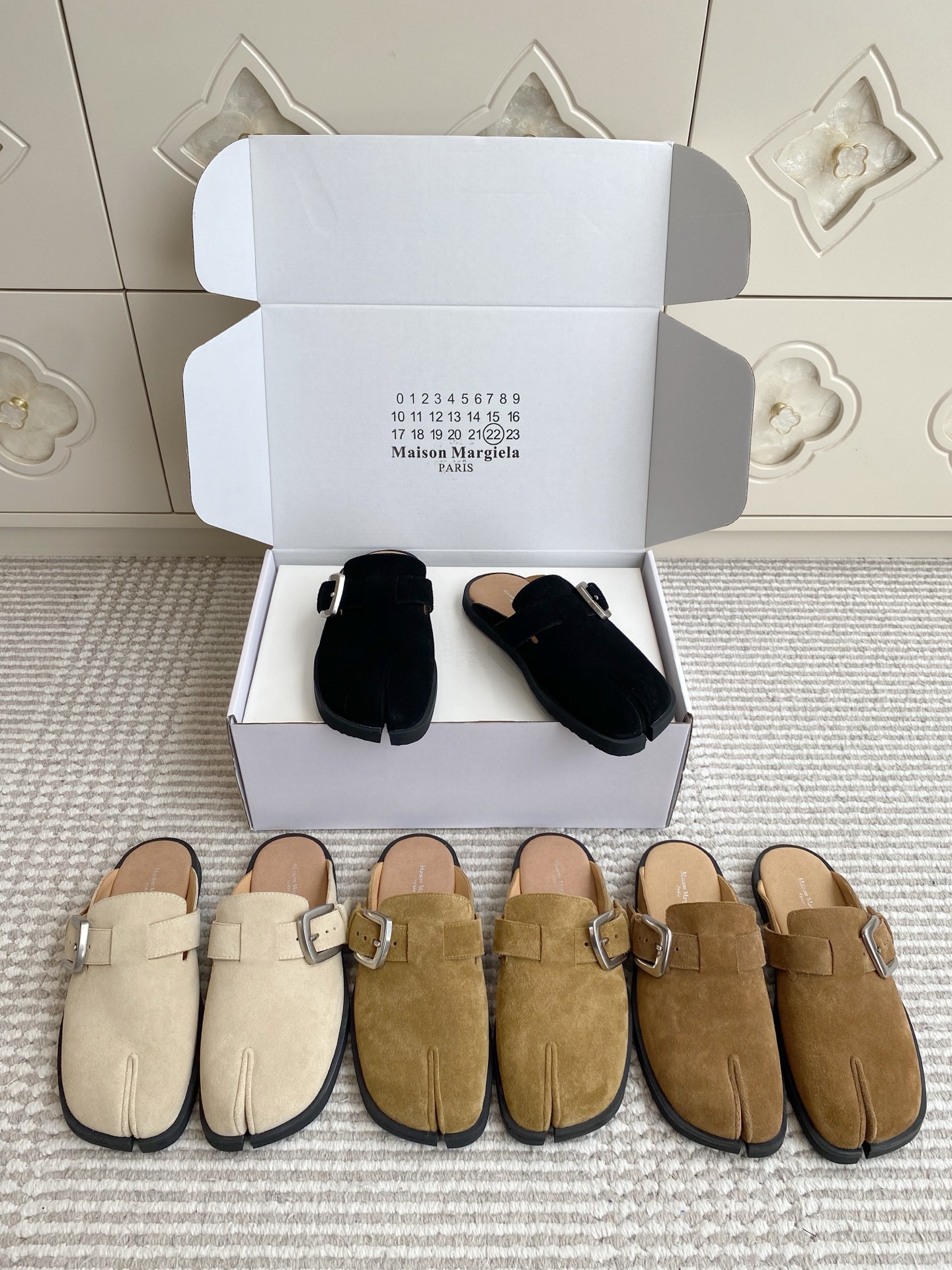 NO:924253,MM6·Margiela·Birkenstock split-toe slippers, half slippers, masion margiela, masion margiela, slippers19860909MM6·马吉拉·勃肯分趾拖鞋,半拖,masion margiela,masion margiela,slippers,Women's Shoes