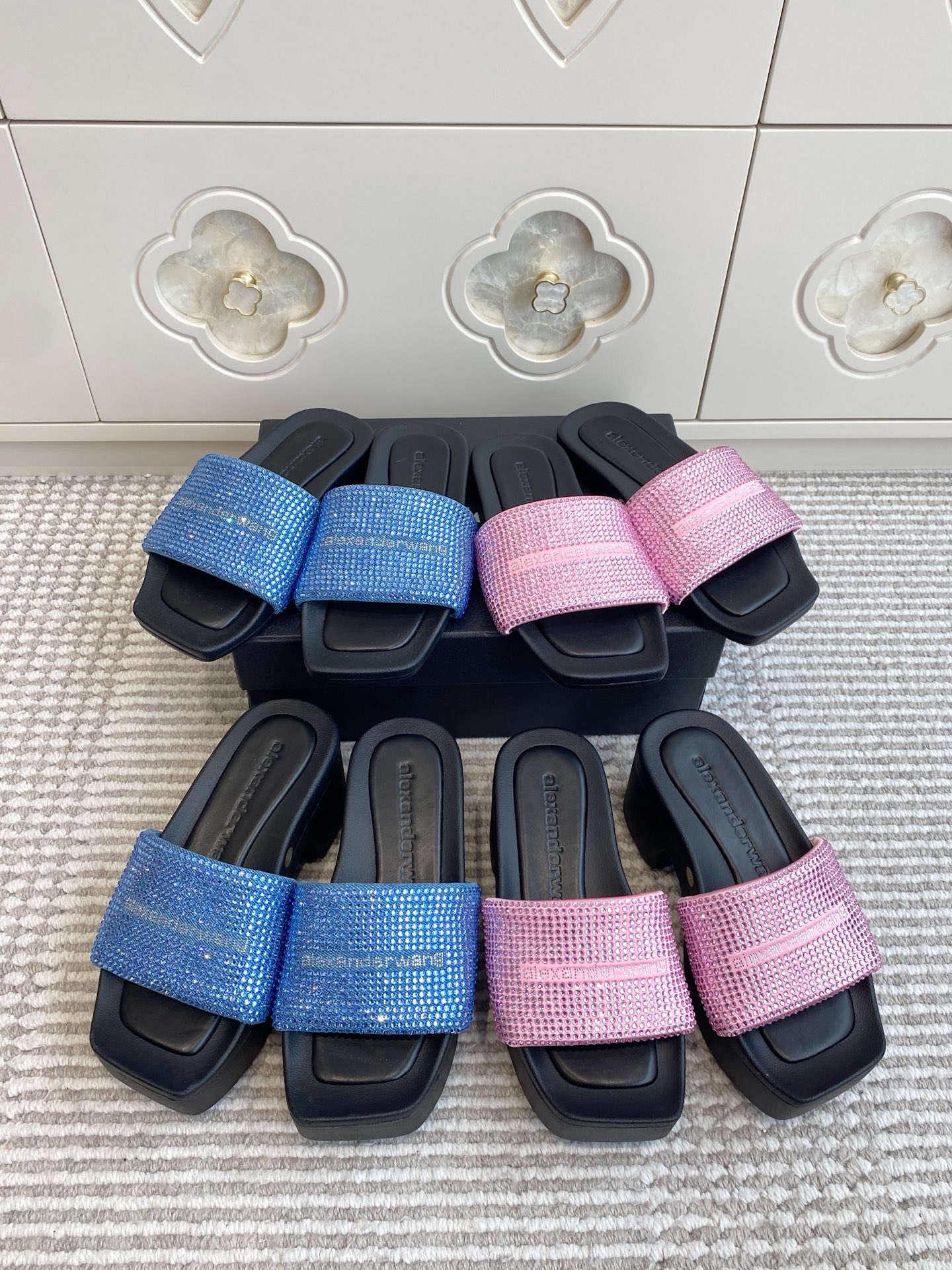 NO:924073,alexander·wang·full diamond slippers·new color,slippers,alexander wang,slippers19860909alexander·wang大王·满钻拖鞋·新色,拖鞋,alexander wang,slippers,Women's Shoes