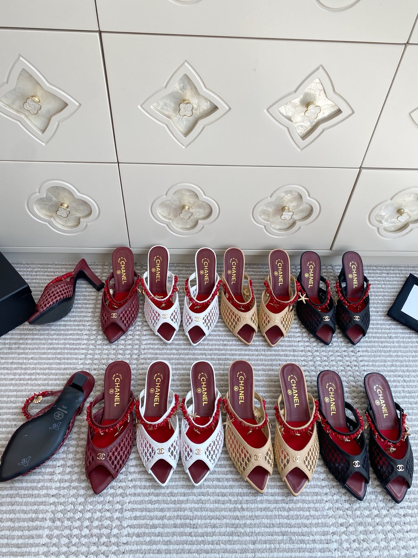 NO:923861,CHANEL Coco Beach series woven mules sandals, high heels slippers, chanel, high heels, slippers19860909CHANEL Coco Beach 系列 编织穆勒凉拖鞋,高跟鞋拖鞋,chanel,high heels,slippers,Women's Shoes