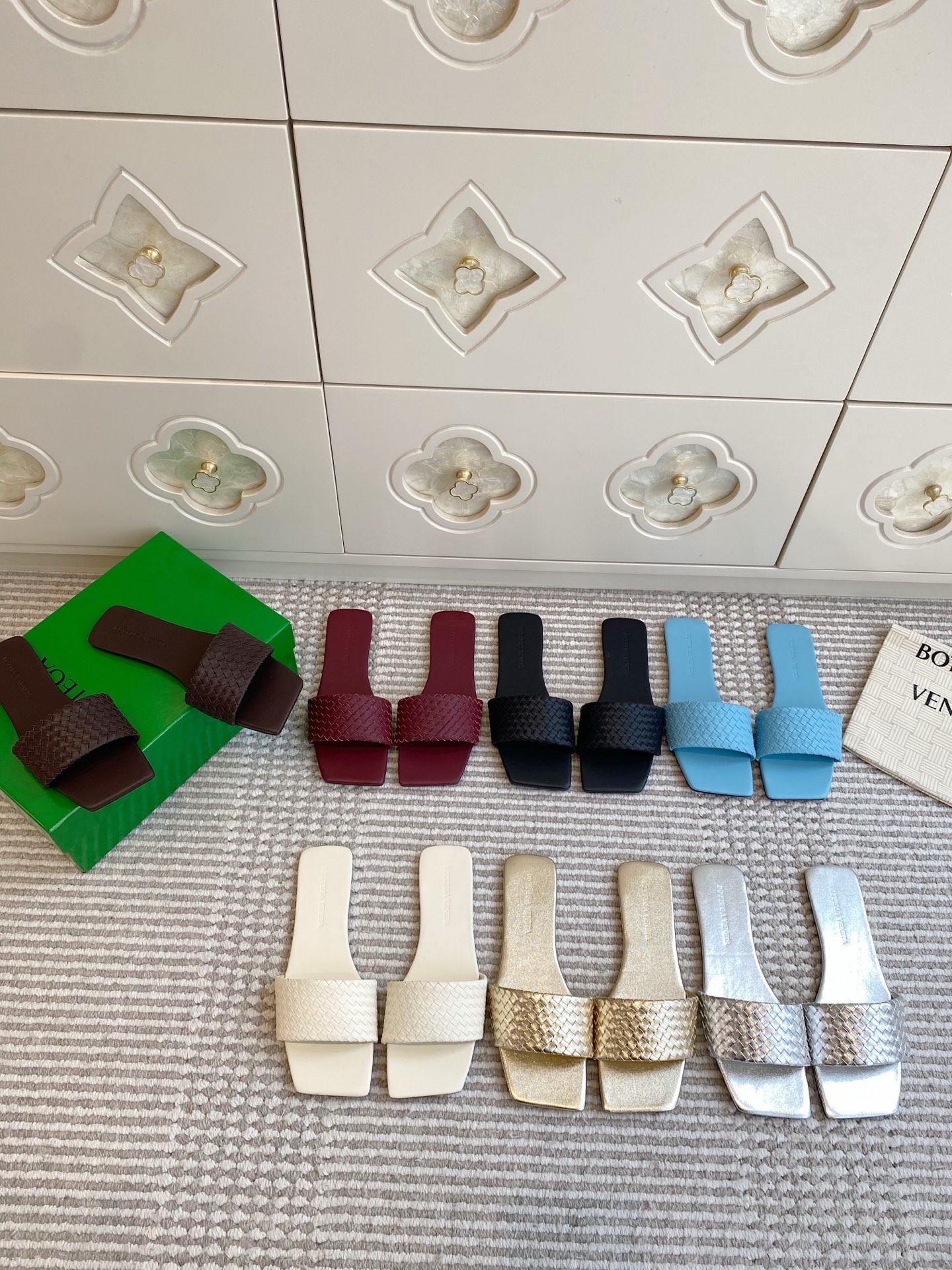 NO:923889,BV·woven slippers,slippers,bottega veneta,slippers19860909BV·编织拖鞋,拖鞋,bottega veneta,slippers,Women's Shoes