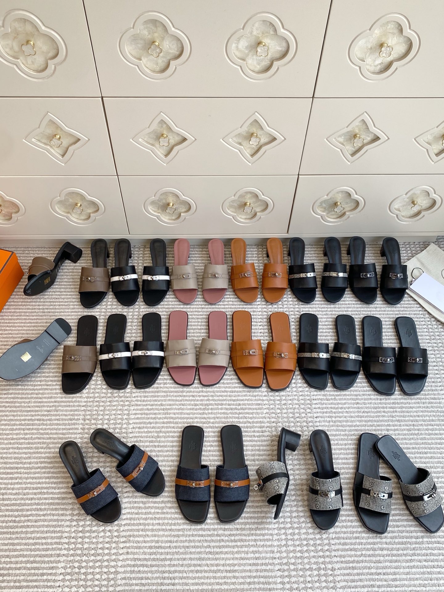NO:923799,Hermes Kelly buckle slippers,slippers,hermes,slippers19860909Hermes·Kelly扣·拖鞋,拖鞋,hermes,slippers,Women's Shoes