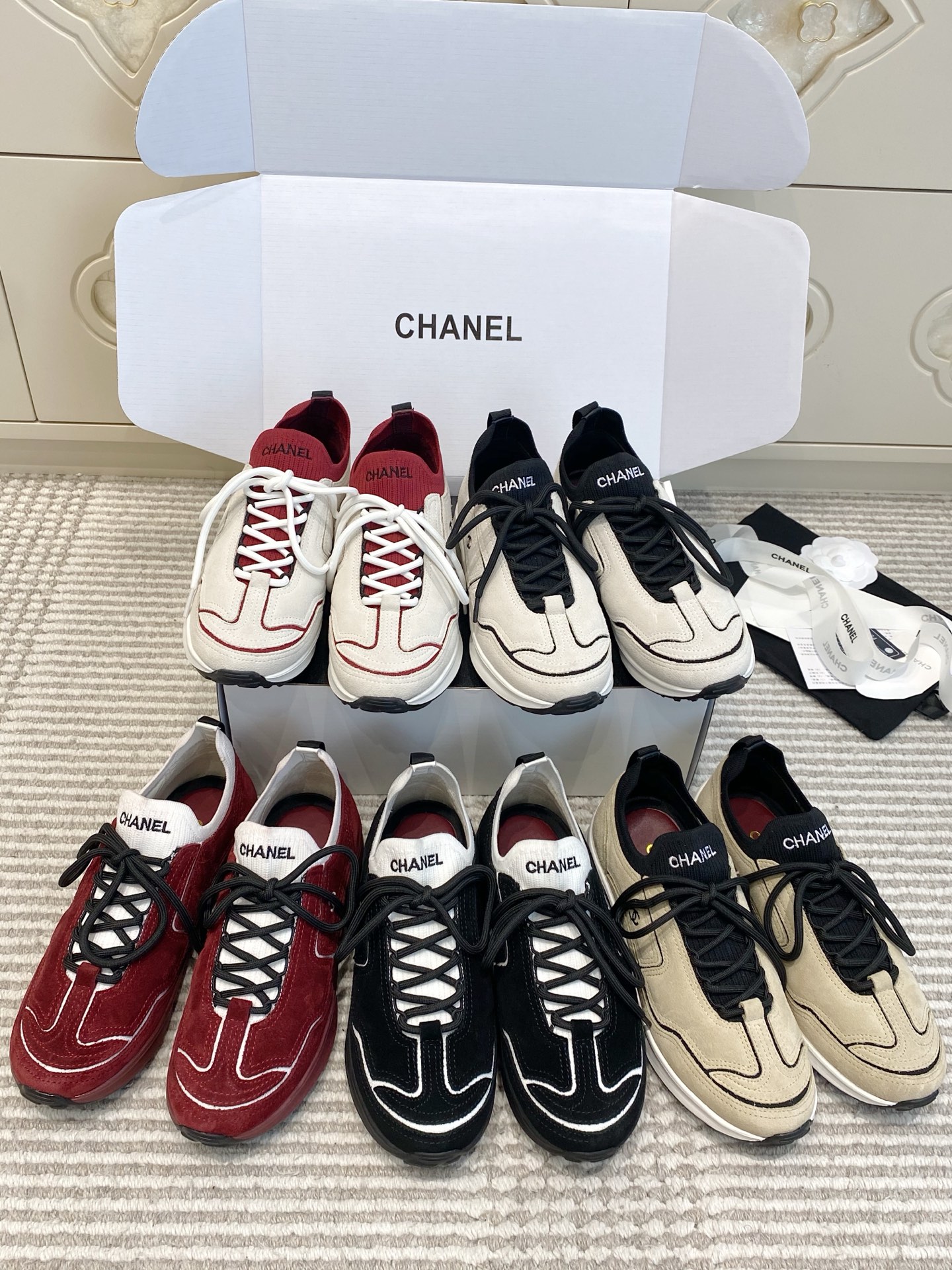 NO:923674,Chanel·Color-blocking sneakers,casual shoes/sneakers,chanel,sneakers19860909Chanel·拼色运动鞋,休闲鞋/运动鞋,chanel,sneakers,Women's Shoes