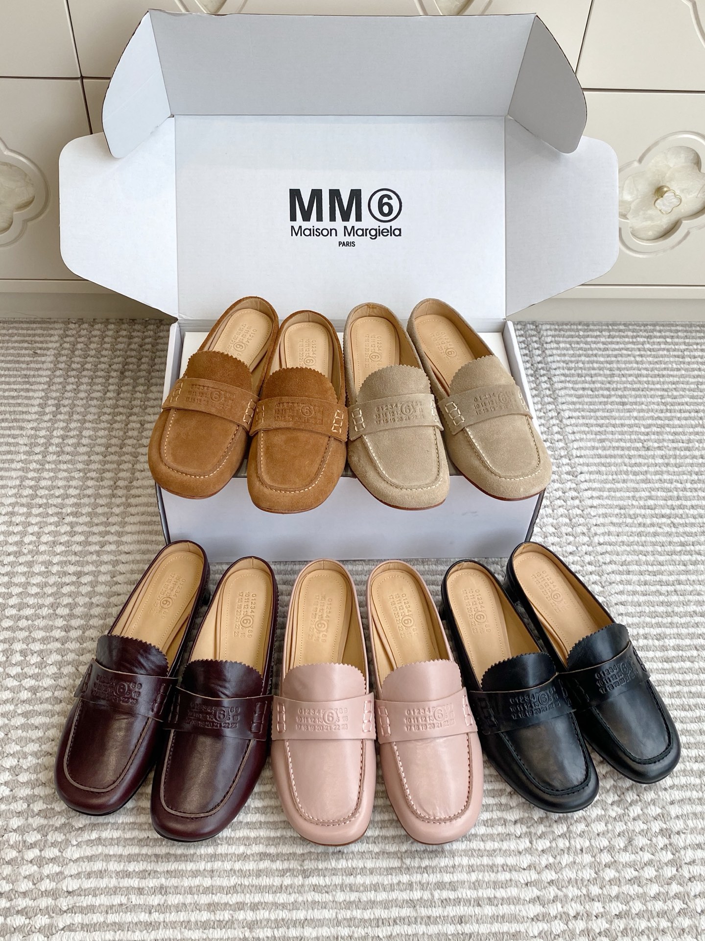 NO:923603,MM6·Muller slippers, half slippers, masion margiela, slippers19860909MM6·穆勒拖鞋,半拖,masion margiela,slippers,Women's Shoes
