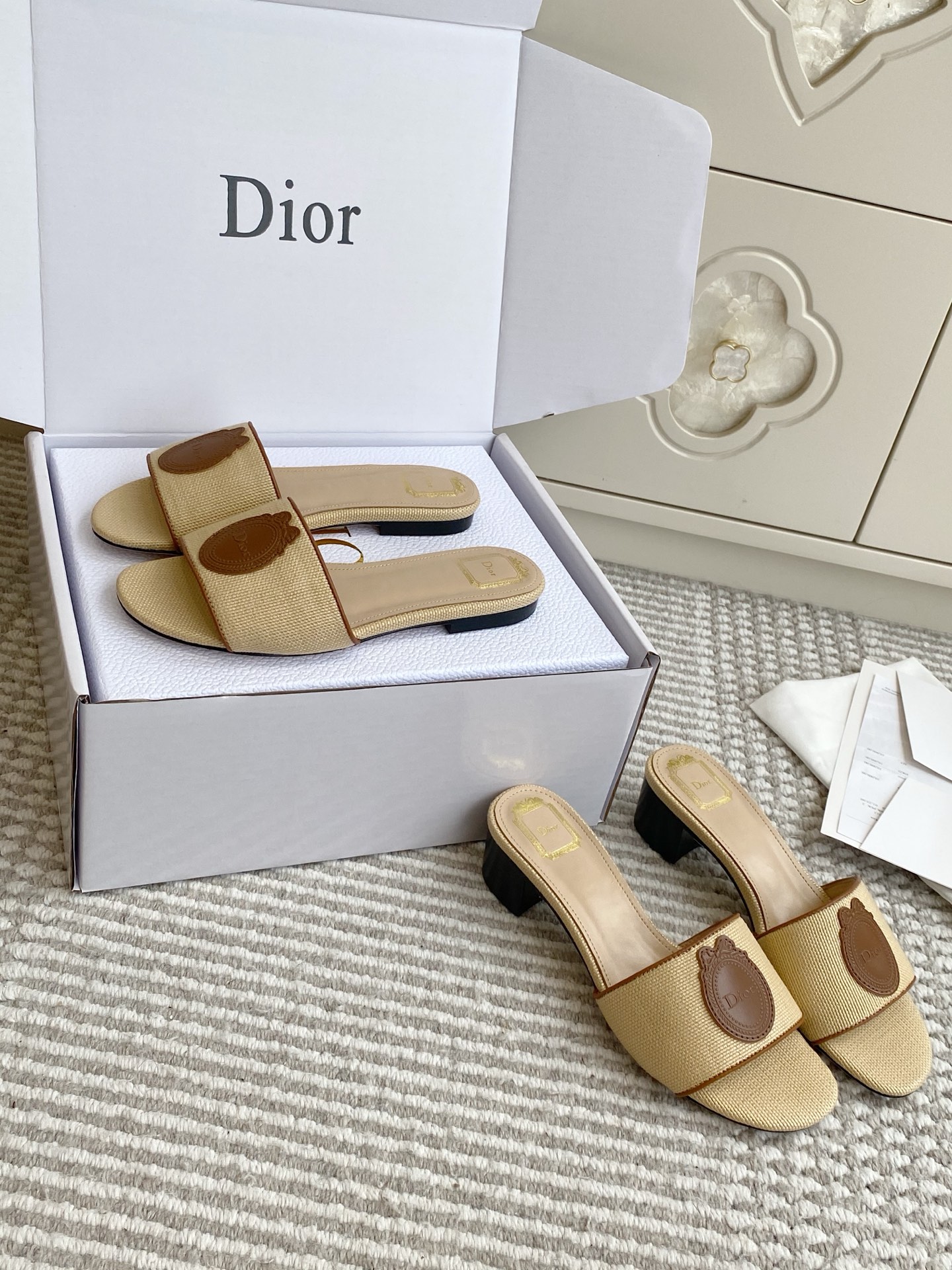 NO:923563,Dior·raffia slippers,slippers,dior,slippers19860909Dior·拉菲草拖鞋,拖鞋,dior,slippers,Women's Shoes