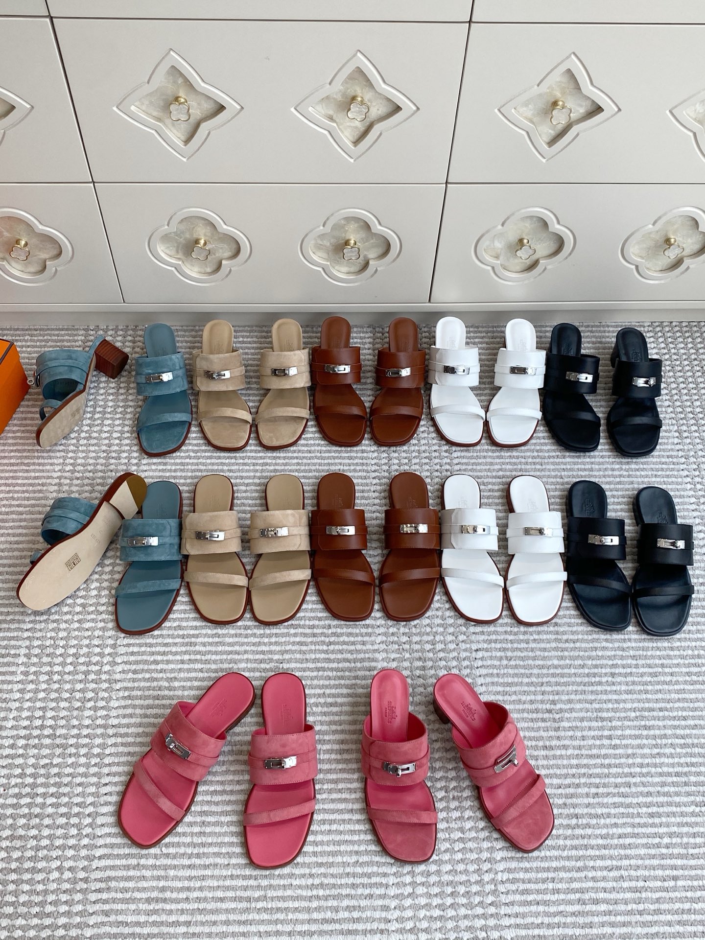 NO:923523,Hermes·Kelly buckle series slippers, slippers, hermes, slippers19860909Hermes·Kelly扣系列拖鞋,拖鞋,hermes,slippers,Women's Shoes