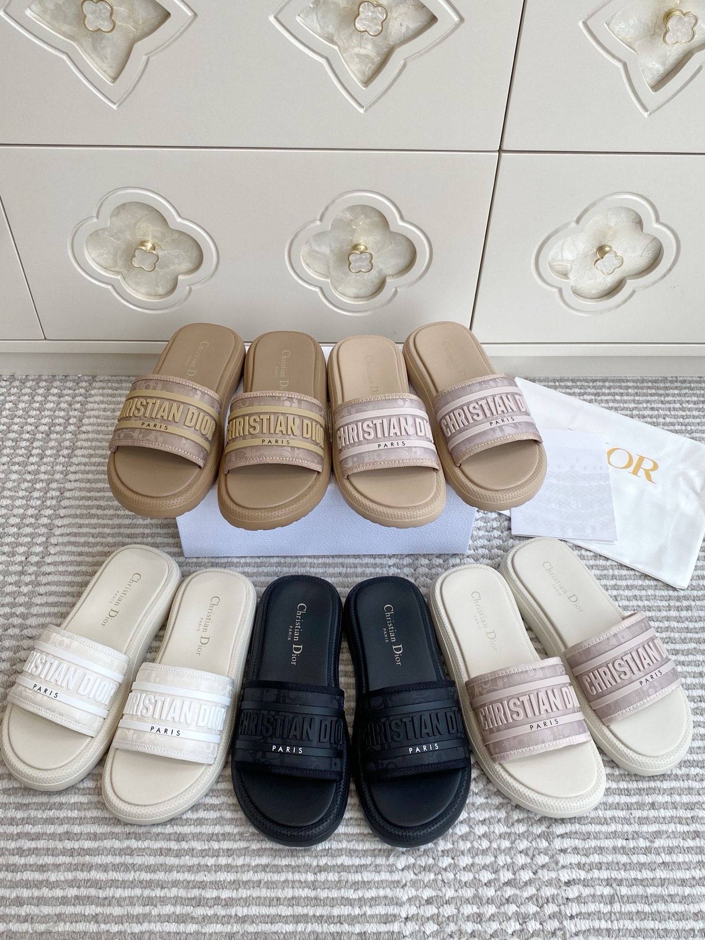 NO:923284,Dior·thick-soled slippers·new colors,slippers,dior,slippers19860909Dior·厚底拖鞋·新色,拖鞋,dior,slippers,Women's Shoes