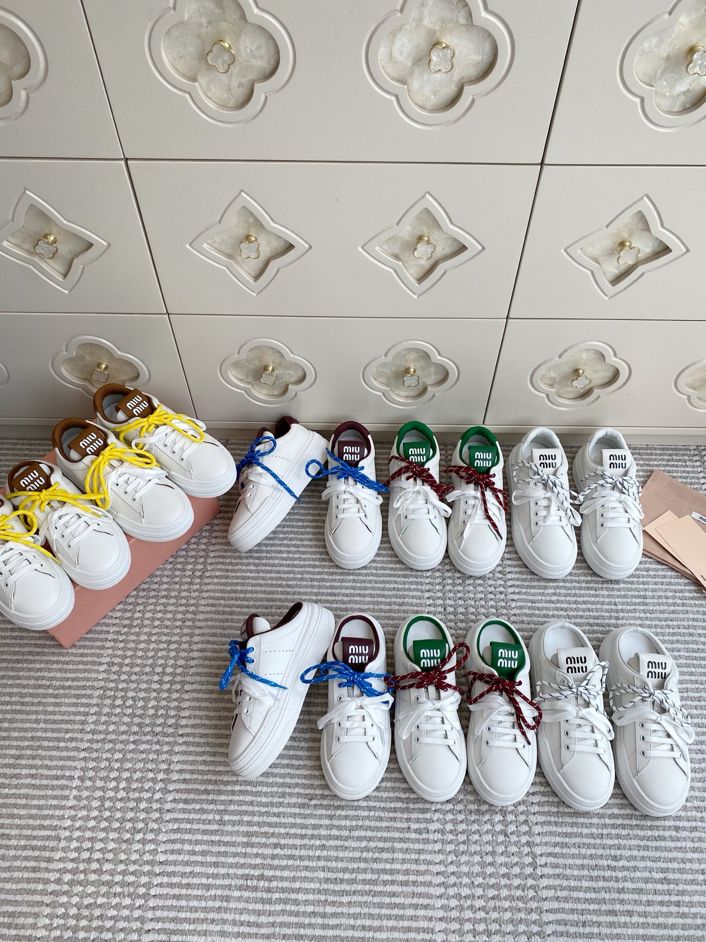 NO:957037,Miumiu·Color-blocked lace thick-soled sneakers, casual shoes/sneakers, miumiu, sneakers19860909Miumiu·拼色鞋带厚底运动鞋,休闲鞋/运动鞋,miumiu,sneakers,Women's Shoes