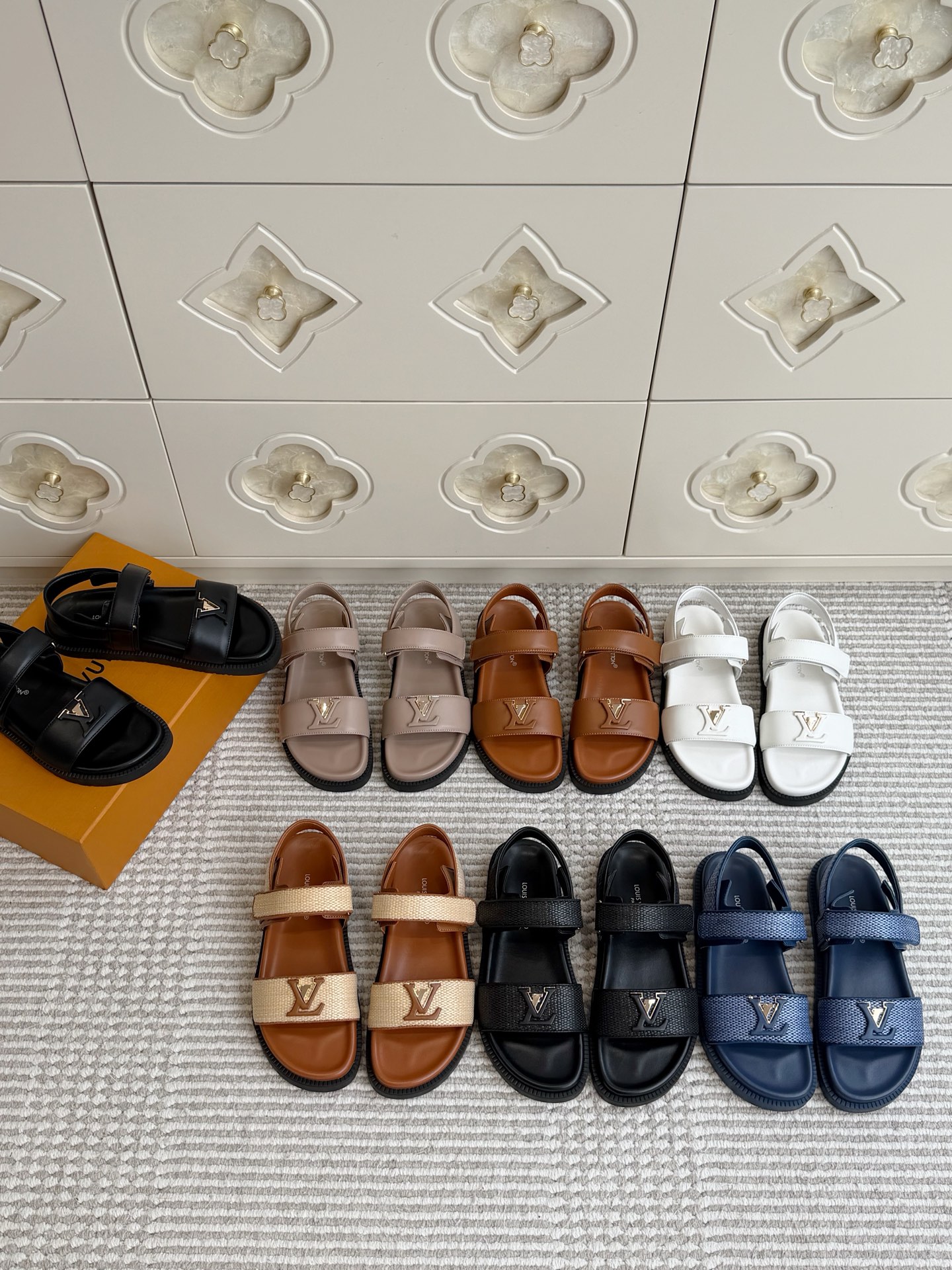 NO:957034,LV thick-soled Velcro sandals,sandals,louis vuitton,sandals19860909LV·厚底魔术贴凉鞋,凉鞋,louis vuitton,sandals,Women's Shoes