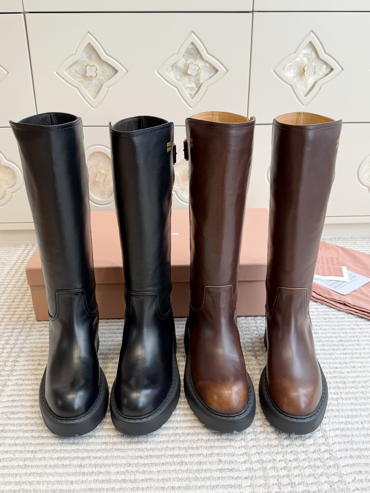 NO:956867,Miumiu·thick-soled boots,boots,miumiu,boots19860909Miumiu·厚底长靴,靴子,miumiu,boots,Women's Shoes